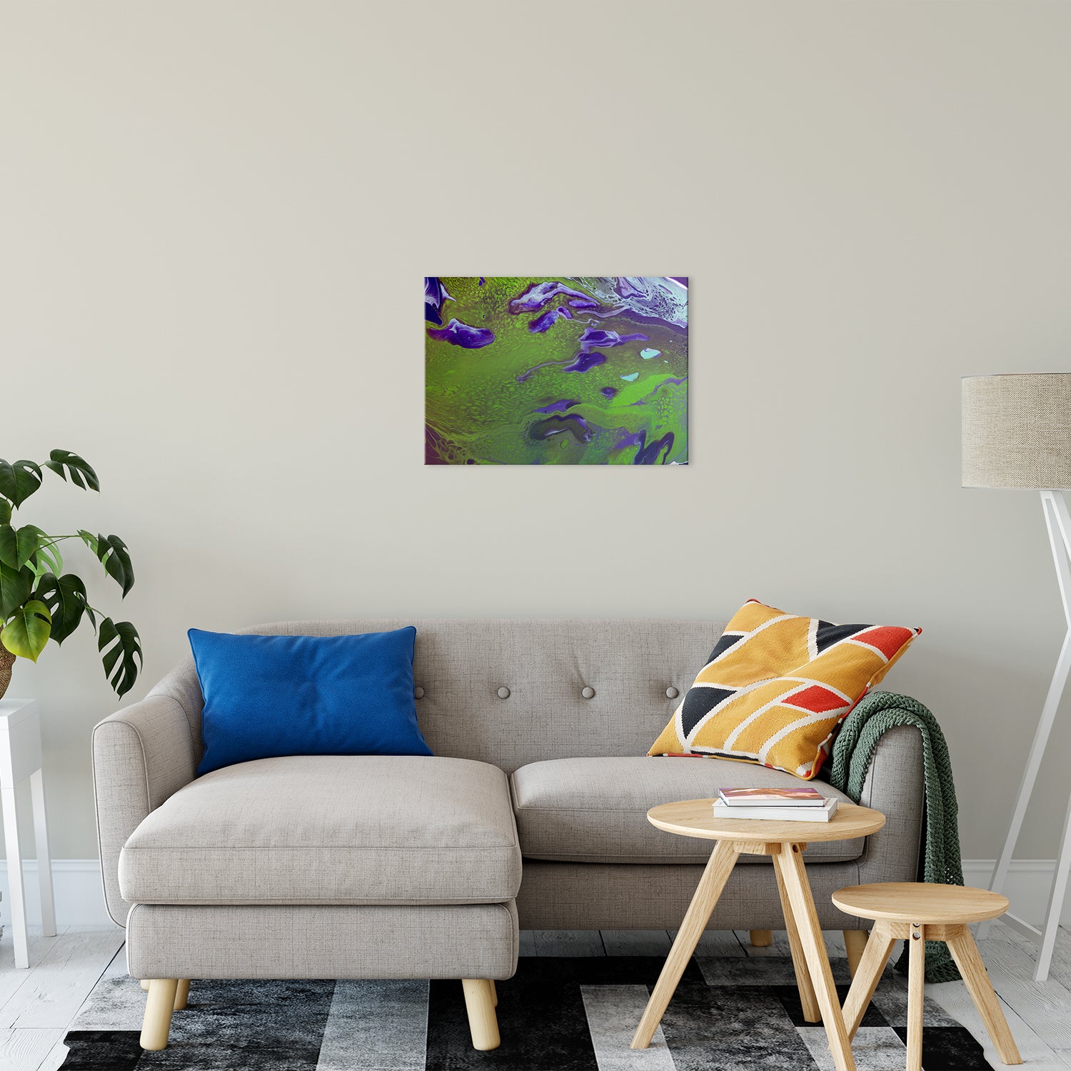 Acrylic Dirty Paint 12 Abstract Art, Fluid Art Fine Art Canvas &  Unframed Wall Art Prints 20" x 24" / Fine Art Canvas - PIPAFINEART