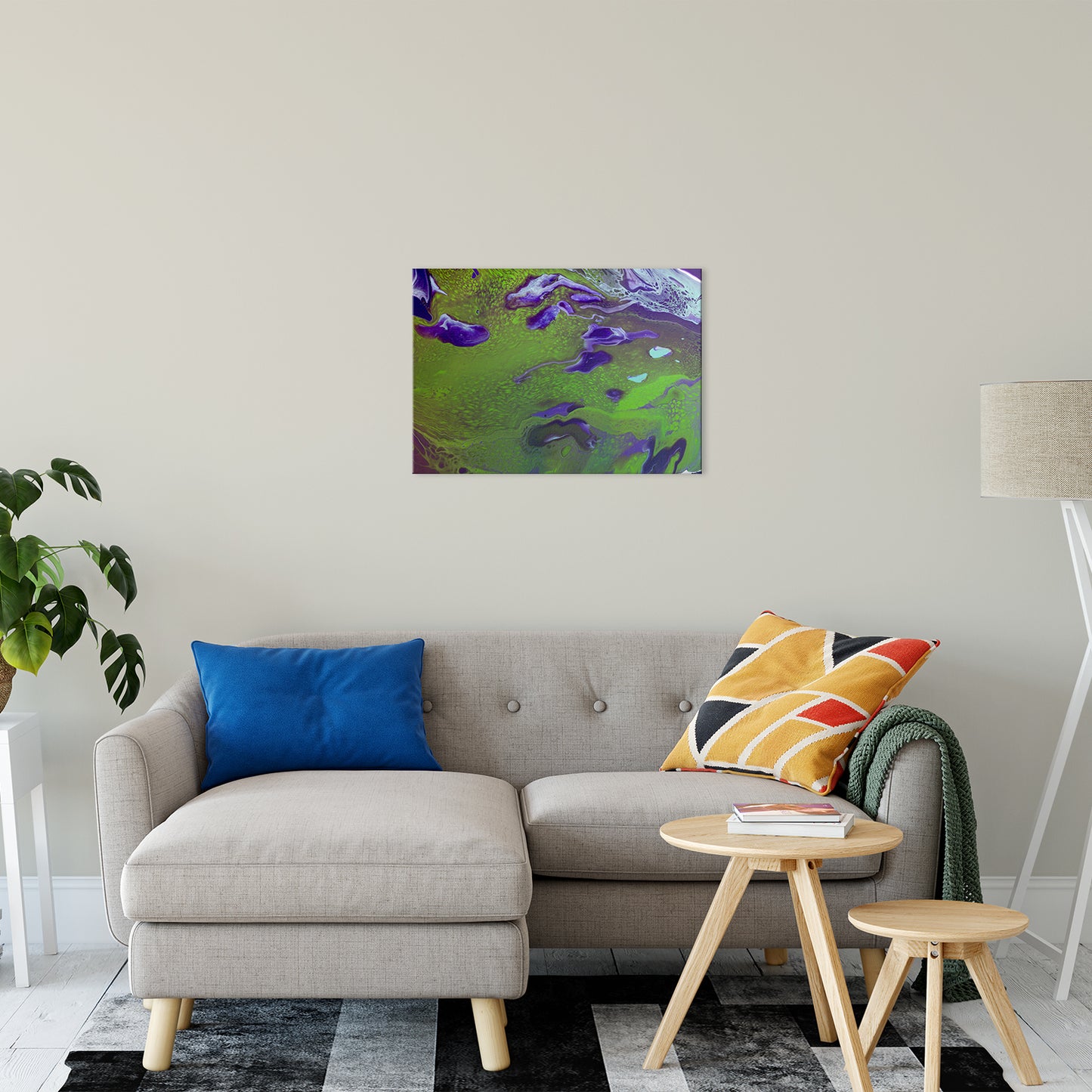Acrylic Dirty Paint 12 Abstract Art, Fluid Art Fine Art Canvas &  Unframed Wall Art Prints 20" x 30" / Fine Art Canvas - PIPAFINEART