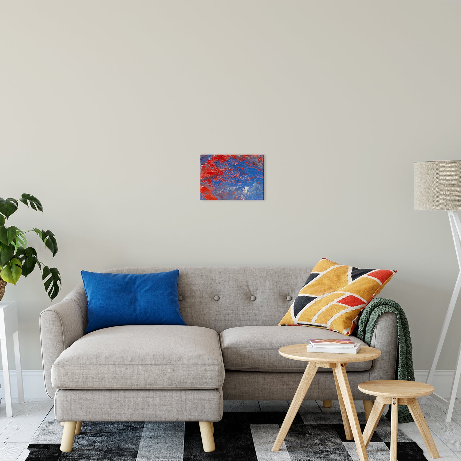 Acrylic Dirty Paint 13 Abstract Art, Fluid Art Fine Art Canvas &  Unframed Wall Art Prints 11" x 14" / Fine Art Canvas - PIPAFINEART