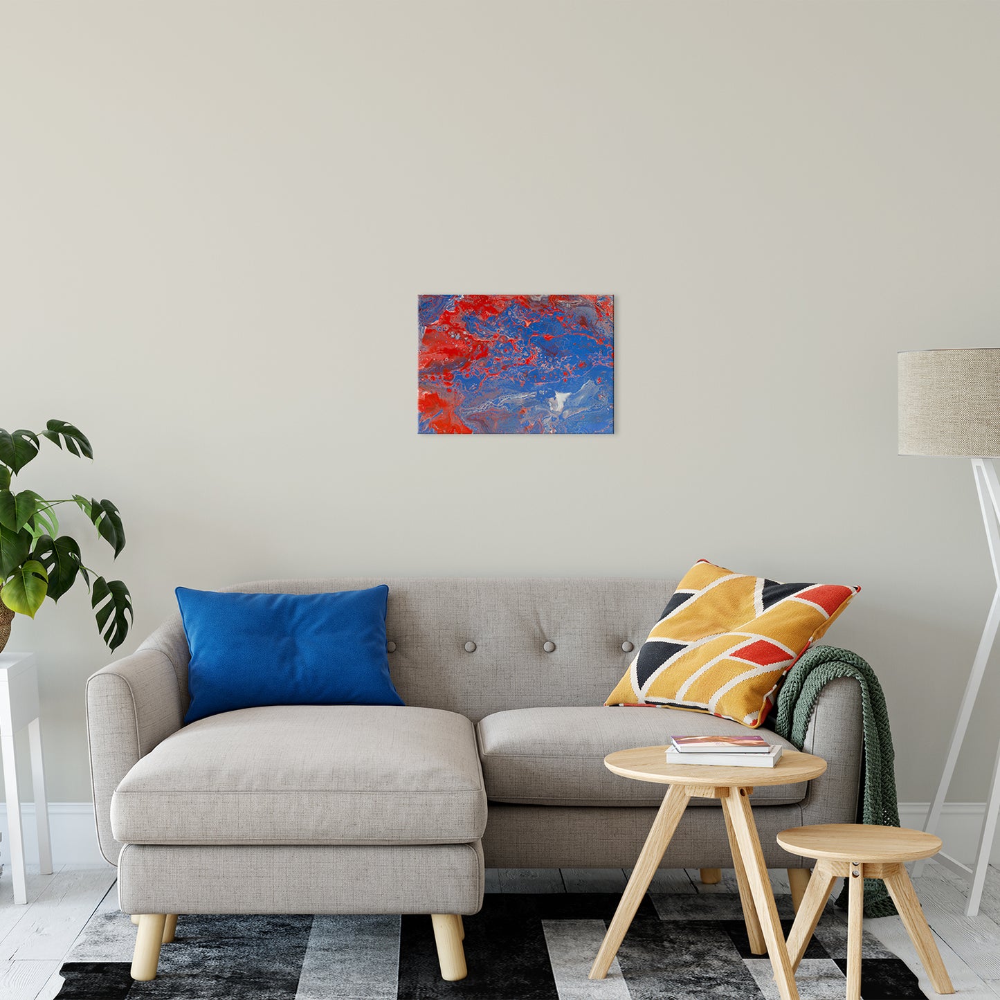 Acrylic Dirty Paint 13 Abstract Art, Fluid Art Fine Art Canvas &  Unframed Wall Art Prints 16" x 20" / Fine Art Canvas - PIPAFINEART