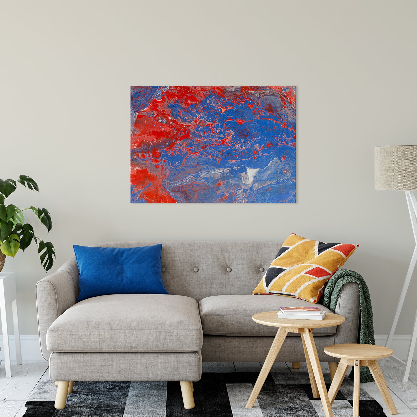 Acrylic Dirty Paint 13 Abstract Art, Fluid Art Fine Art Canvas &  Unframed Wall Art Prints 30" x 40" / Fine Art Canvas - PIPAFINEART