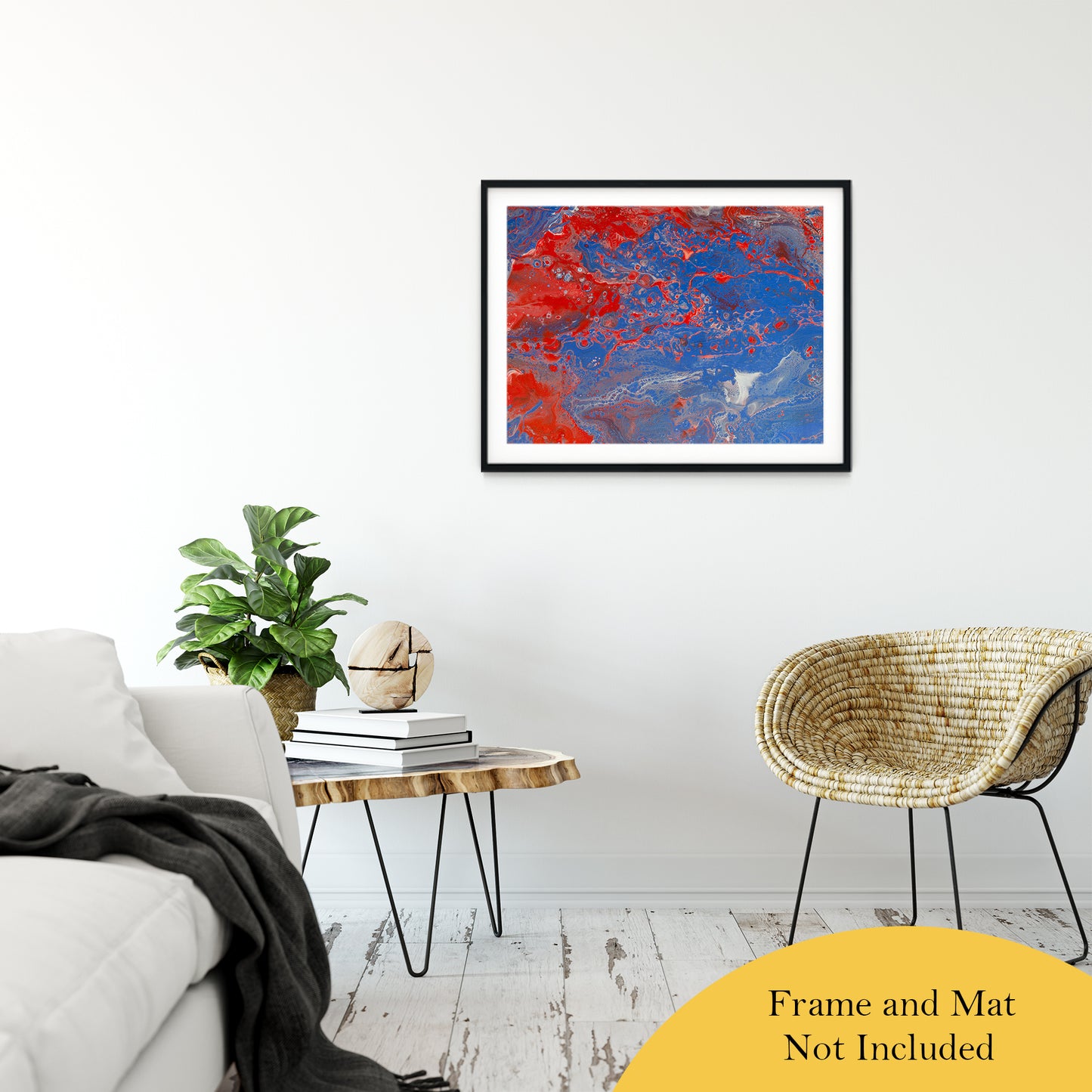 Acrylic Dirty Paint 13 Abstract Art, Fluid Art Fine Art Canvas &  Unframed Wall Art Prints 24" x 36" / Classic Paper - Unframed - PIPAFINEART