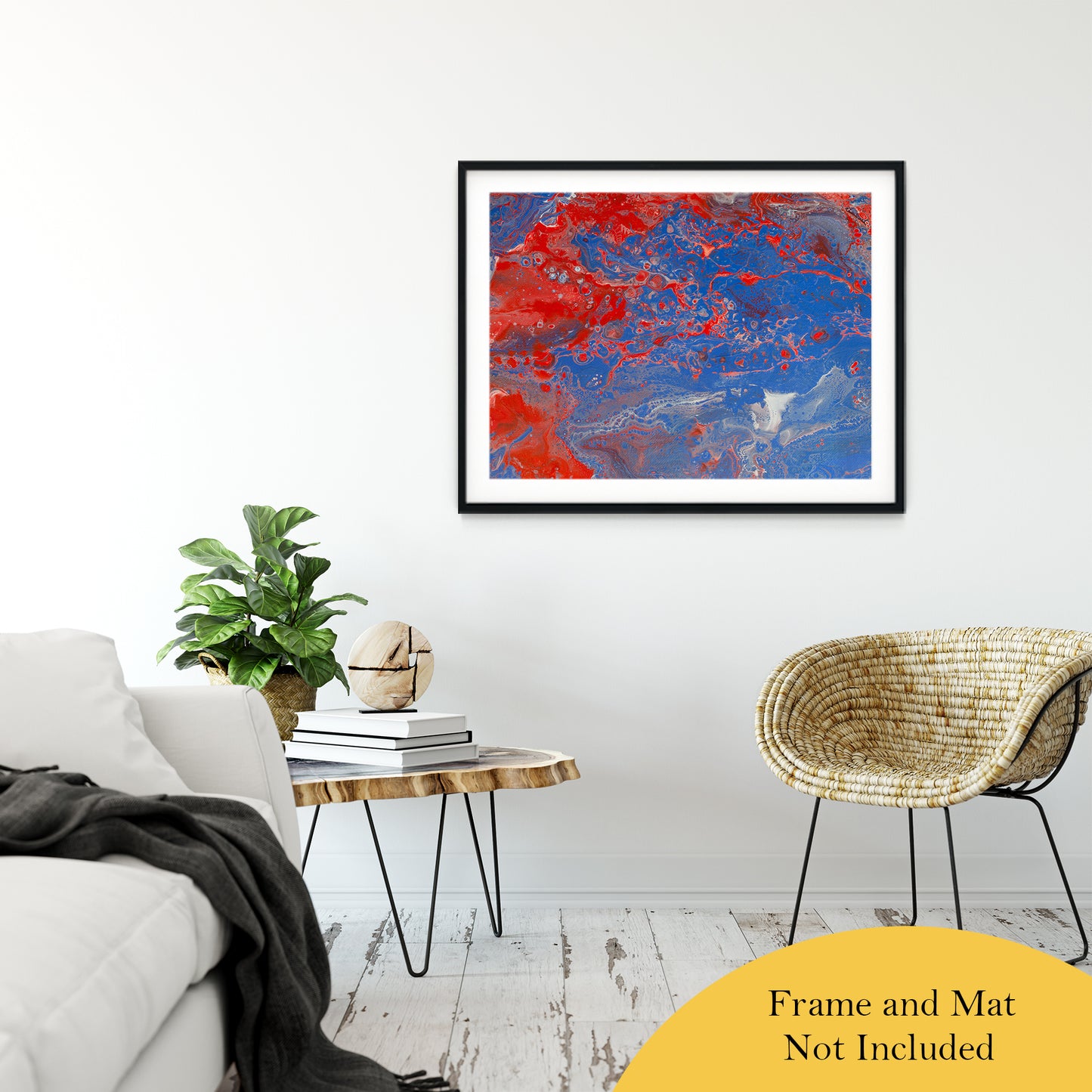 Acrylic Dirty Paint 13 Abstract Art, Fluid Art Fine Art Canvas &  Unframed Wall Art Prints 30" x 40" / Classic Paper - Unframed - PIPAFINEART