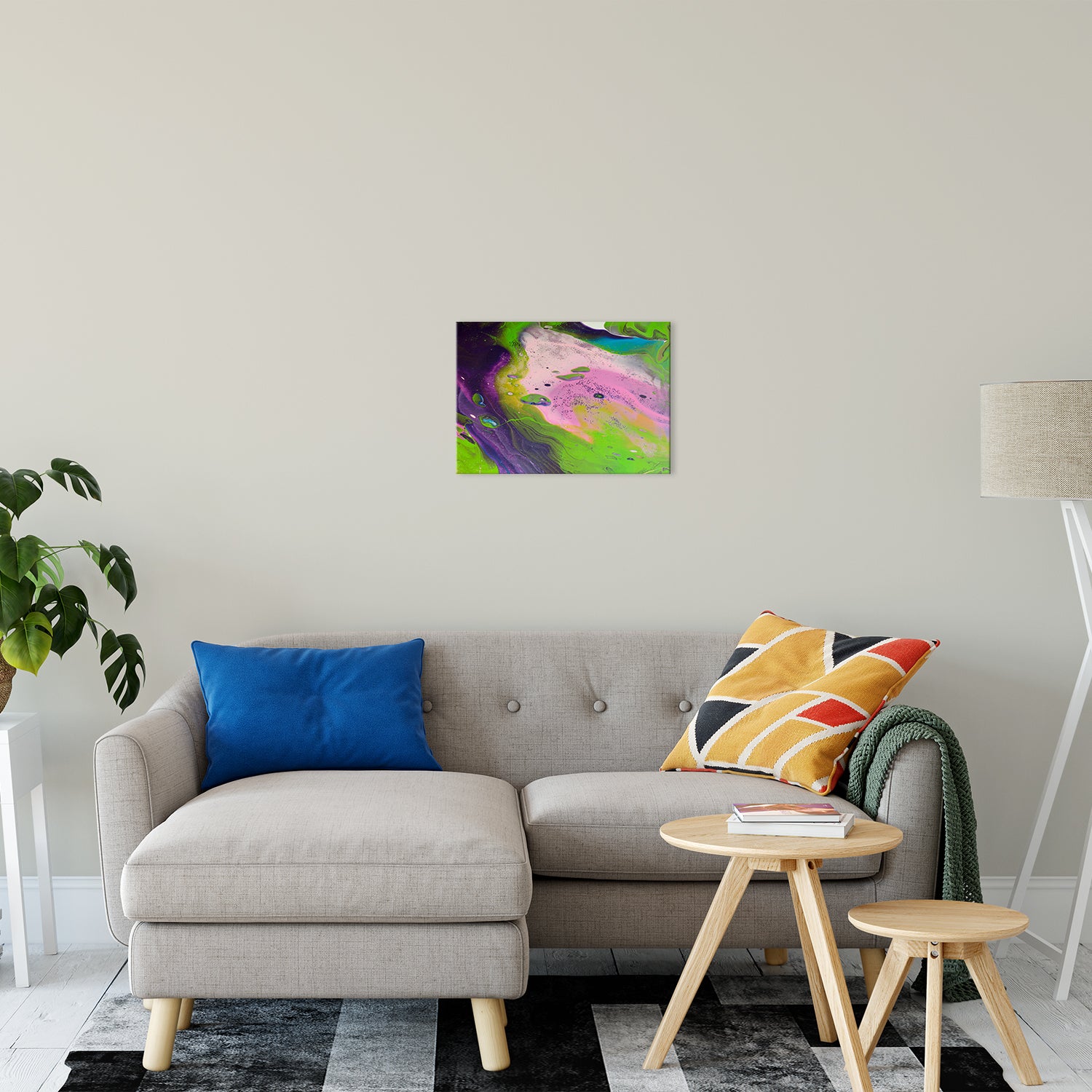 Acrylic Dirty Paint 14 Abstract Art, Fluid Art Fine Art Canvas &  Unframed Wall Art Prints 16" x 20" / Fine Art Canvas - PIPAFINEART