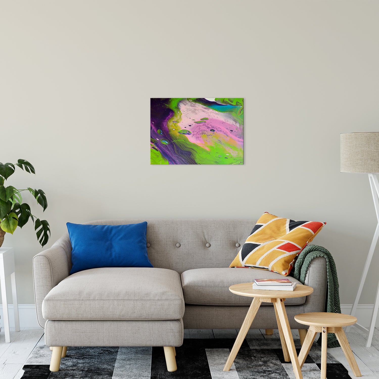 Acrylic Dirty Paint 14 Abstract Art, Fluid Art Fine Art Canvas &  Unframed Wall Art Prints 20" x 24" / Fine Art Canvas - PIPAFINEART