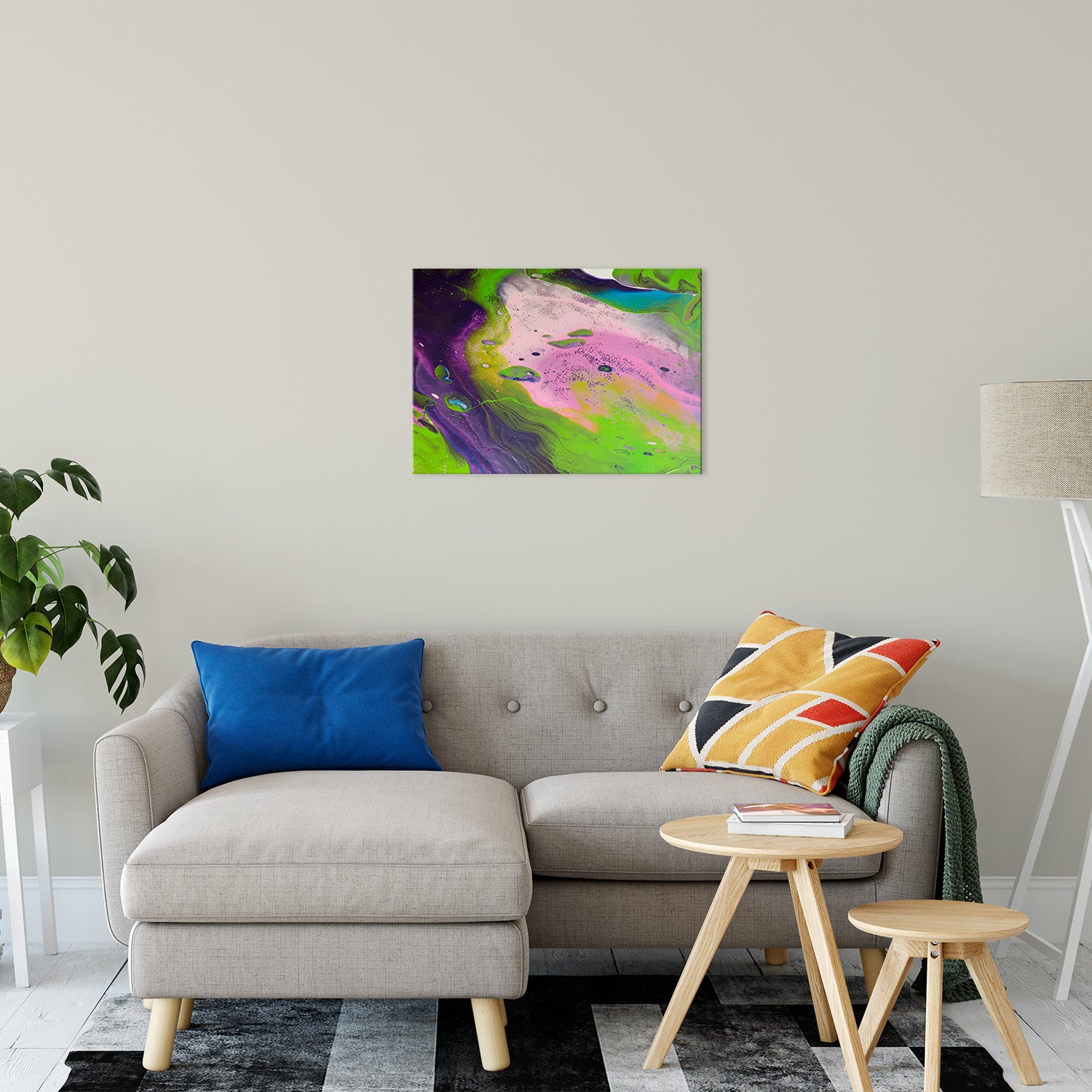 Acrylic Dirty Paint 14 Abstract Art, Fluid Art Fine Art Canvas &  Unframed Wall Art Prints 20" x 30" / Fine Art Canvas - PIPAFINEART