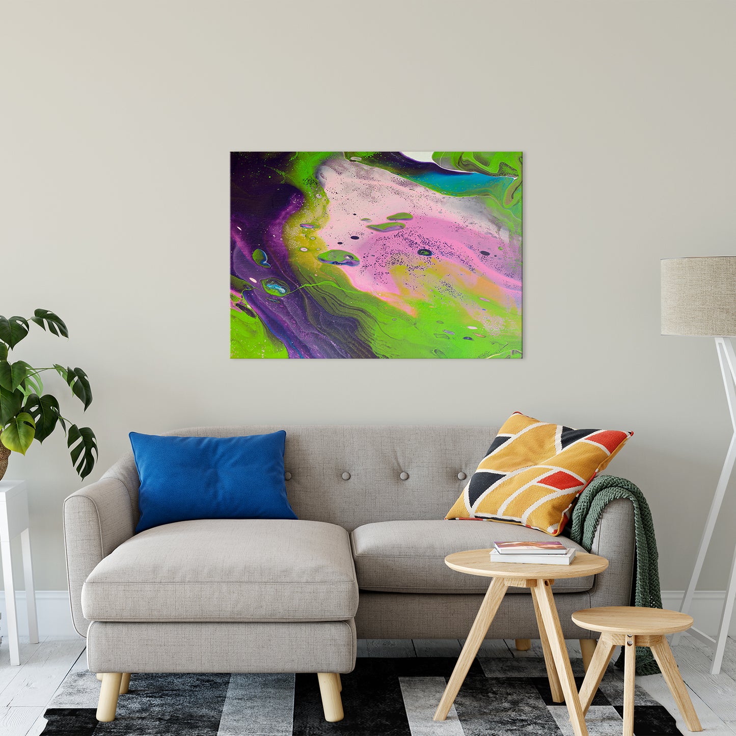 Acrylic Dirty Paint 14 Abstract Art, Fluid Art Fine Art Canvas & Unframed Wall Art Prints 30" x 40" / Fine Art Canvas - PIPAFINEART