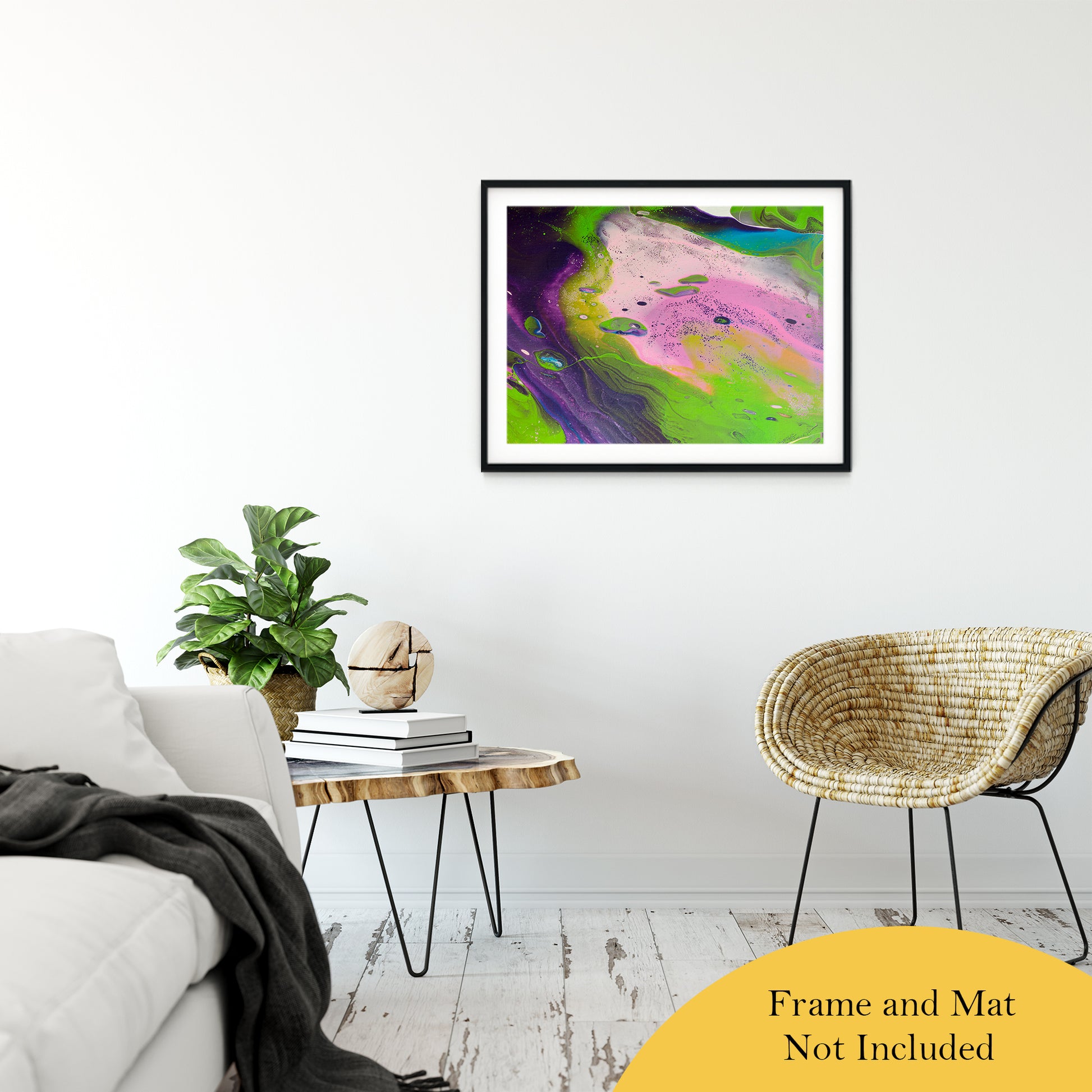 Acrylic Dirty Paint 14 Abstract Art, Fluid Art Fine Art Canvas &  Unframed Wall Art Prints 24" x 36" / Classic Paper - Unframed - PIPAFINEART