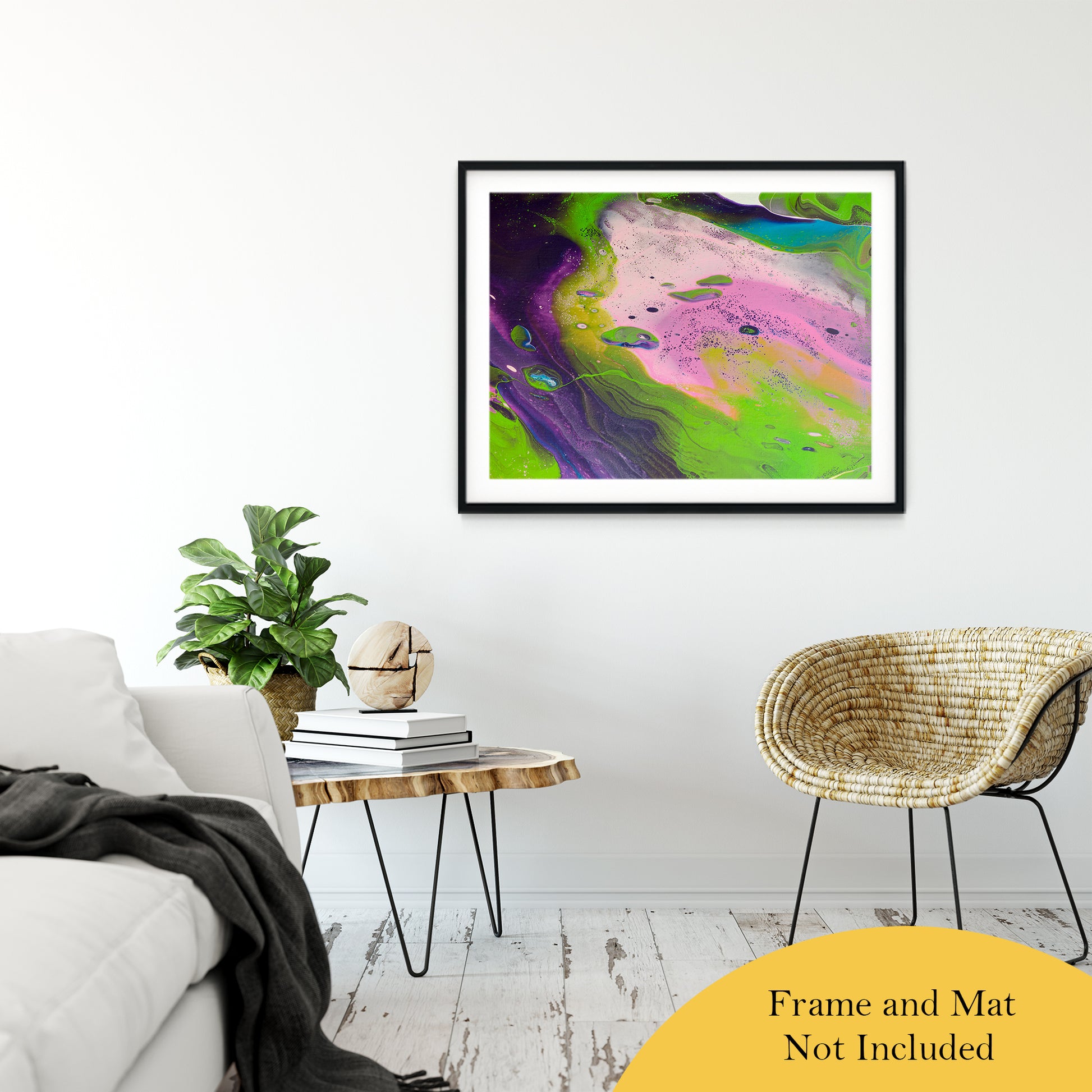 Acrylic Dirty Paint 14 Abstract Art, Fluid Art Fine Art Canvas &  Unframed Wall Art Prints 30" x 40" / Classic Paper - Unframed - PIPAFINEART