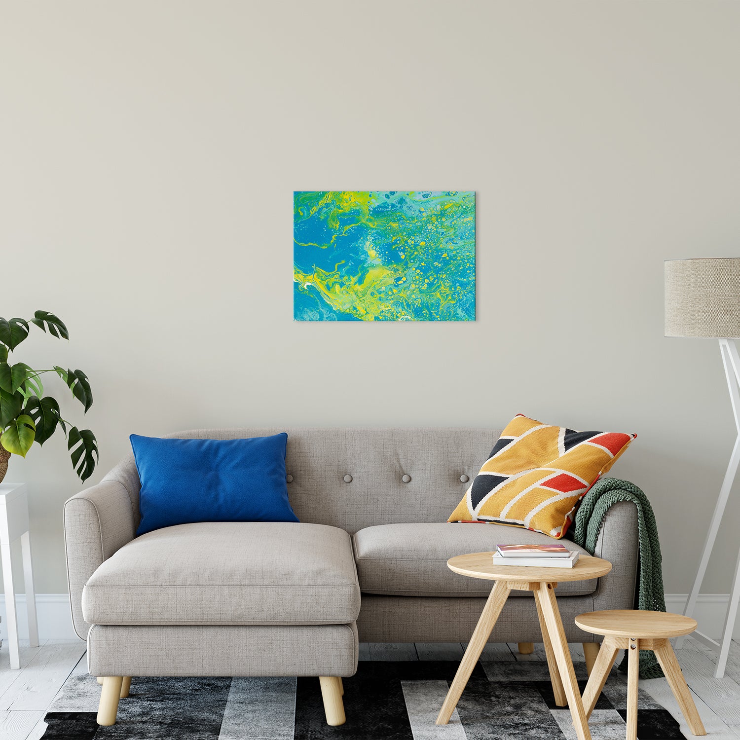 Acrylic Dirty Paint 15 Abstract Art, Fluid Art Fine Art Canvas &  Unframed Wall Art Prints 20" x 24" / Fine Art Canvas - PIPAFINEART