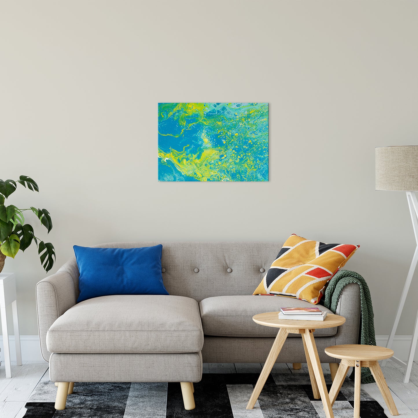 Acrylic Dirty Paint 15 Abstract Art, Fluid Art Fine Art Canvas &  Unframed Wall Art Prints 20" x 30" / Fine Art Canvas - PIPAFINEART