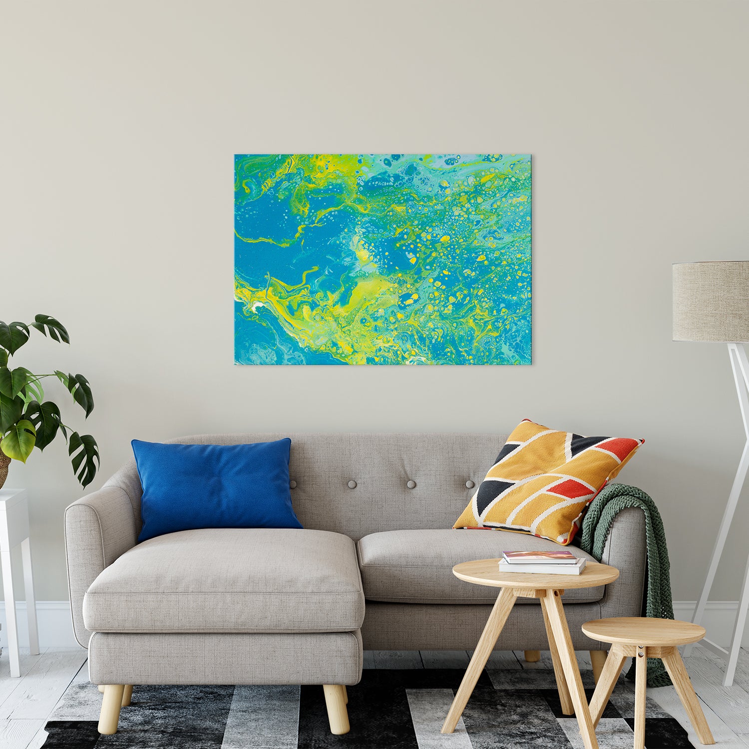 Acrylic Dirty Paint 15 Abstract Art, Fluid Art Fine Art Canvas &  Unframed Wall Art Prints 30" x 40" / Fine Art Canvas - PIPAFINEART