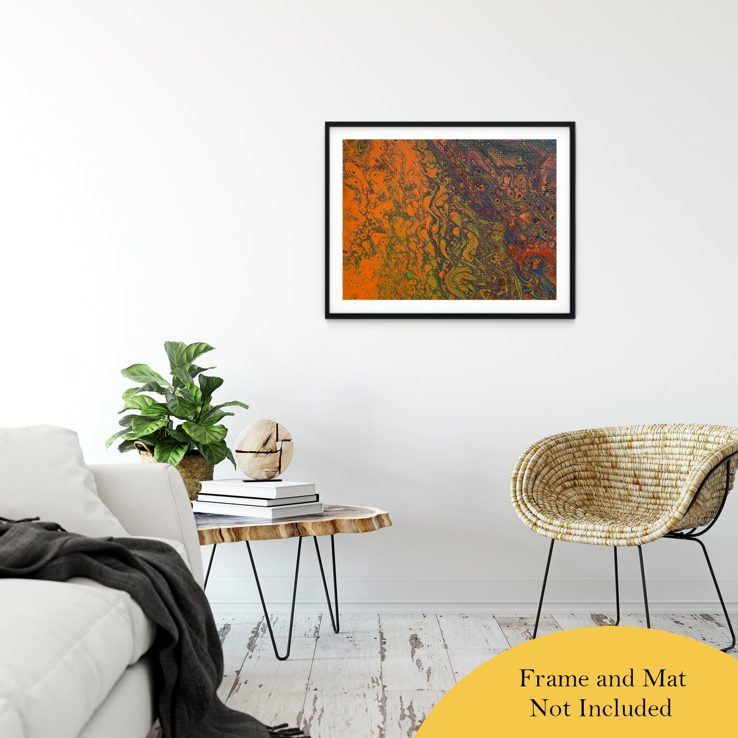Acrylic Dirty Paint 16 Abstract Art, Fluid Art Fine Art Canvas &  Unframed Wall Art Prints 24" x 36" / Classic Paper - Unframed - PIPAFINEART