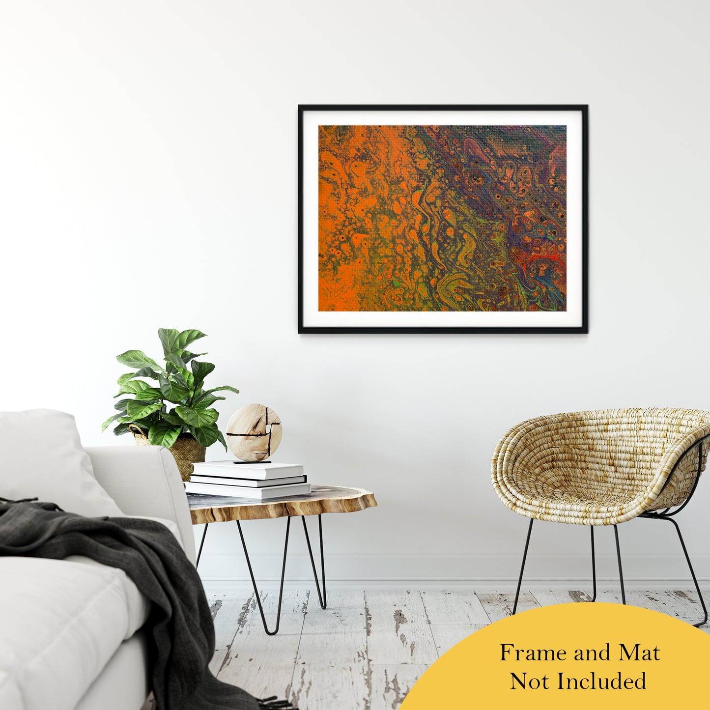 Acrylic Dirty Paint 16 Abstract Art, Fluid Art Fine Art Canvas &  Unframed Wall Art Prints 30" x 40" / Classic Paper - Unframed - PIPAFINEART