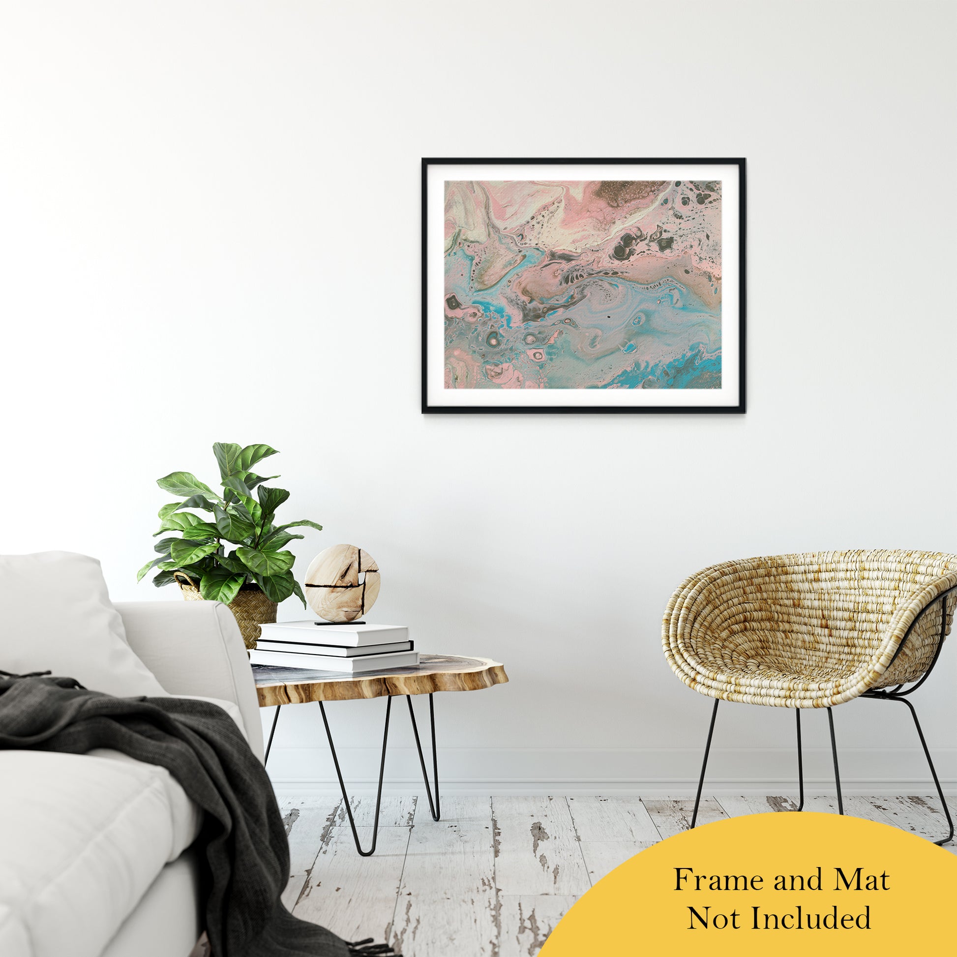 Acrylic Dirty Paint 17 Abstract Art, Fluid Art Fine Art Canvas &  Unframed Wall Art Prints 24" x 36" / Classic Paper - Unframed - PIPAFINEART