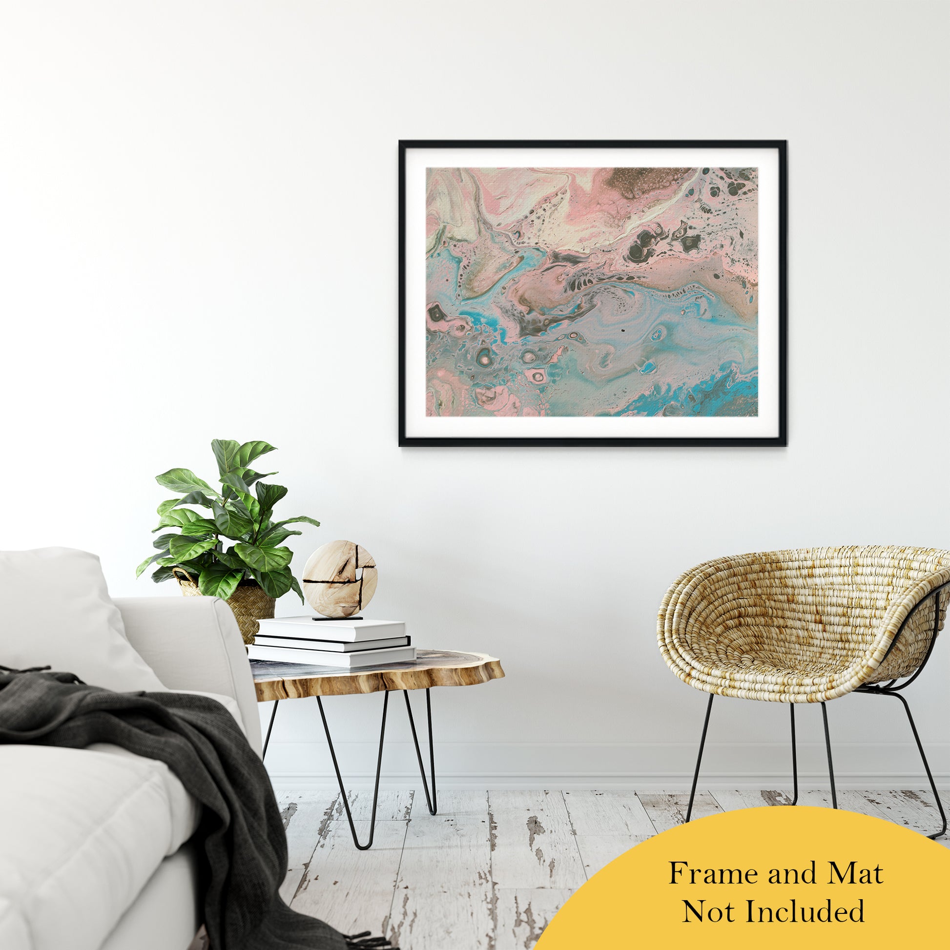 Acrylic Dirty Paint 17 Abstract Art, Fluid Art Fine Art Canvas &  Unframed Wall Art Prints 30" x 40" / Classic Paper - Unframed - PIPAFINEART