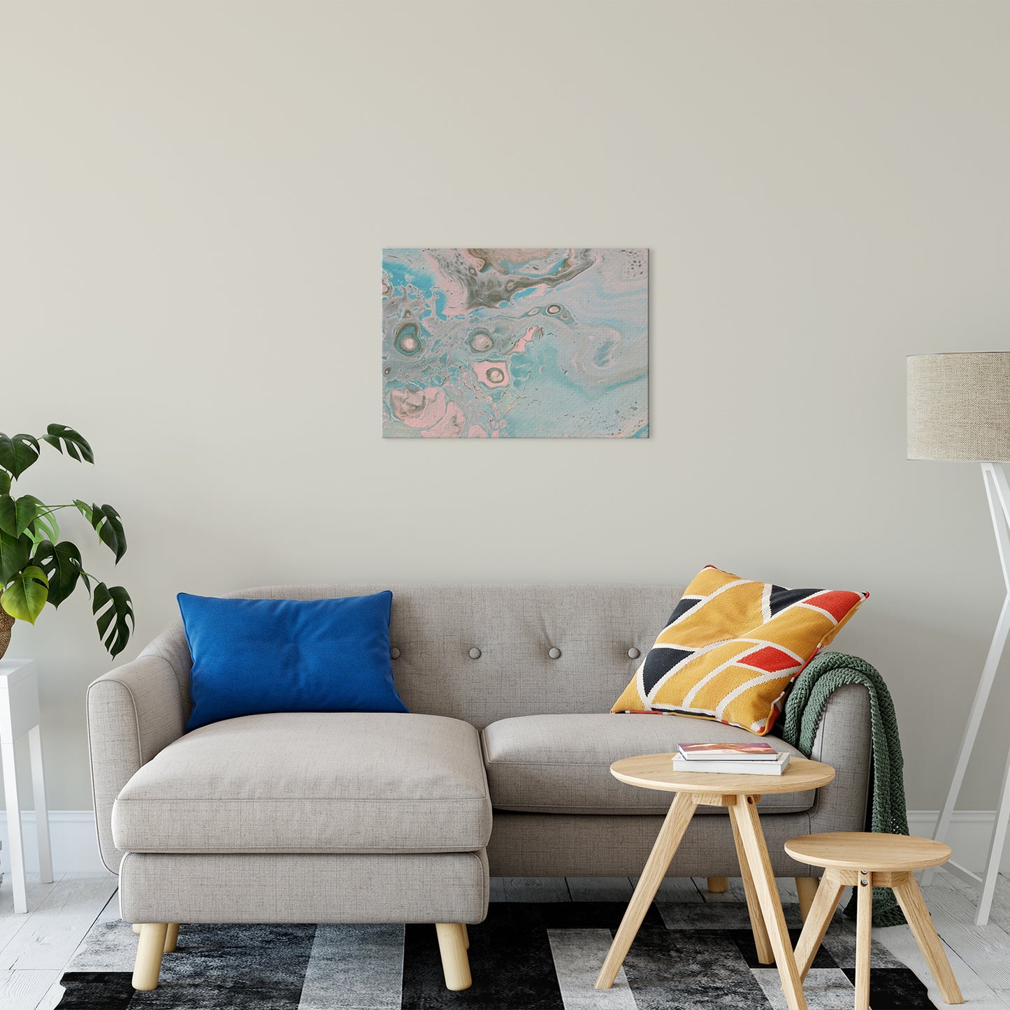Acrylic Dirty Paint 18 Abstract Art, Fluid Art Fine Art Canvas &  Unframed Wall Art Prints 20" x 30" / Fine Art Canvas - PIPAFINEART
