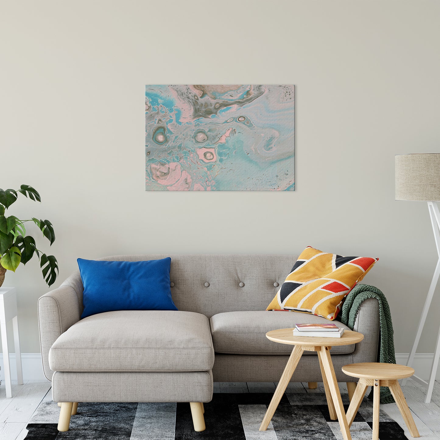 Acrylic Dirty Paint 18 Abstract Art, Fluid Art Fine Art Canvas &  Unframed Wall Art Prints 24" x 36" / Fine Art Canvas - PIPAFINEART