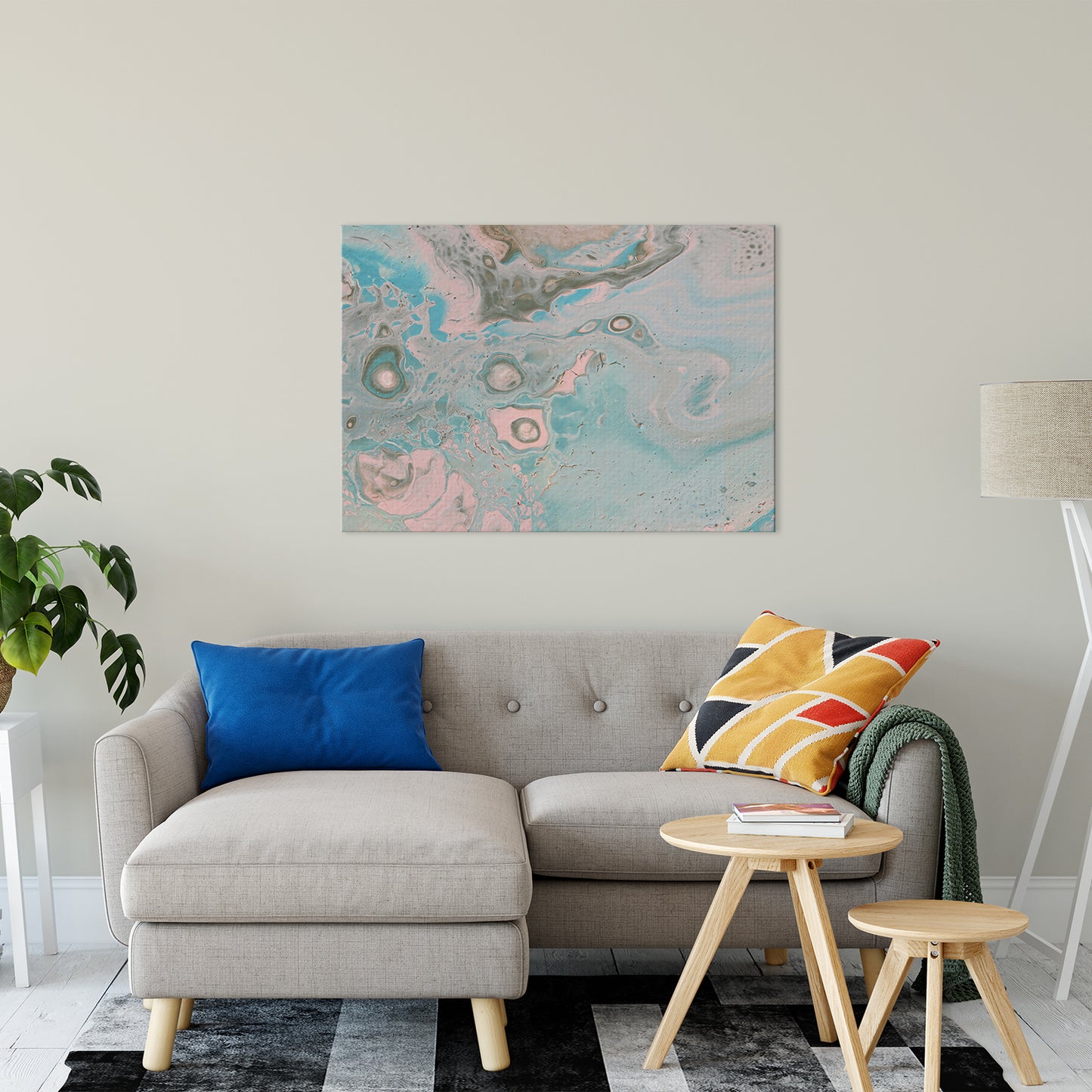 Acrylic Dirty Paint 18 Abstract Art, Fluid Art Fine Art Canvas &  Unframed Wall Art Prints 30" x 40" / Fine Art Canvas - PIPAFINEART