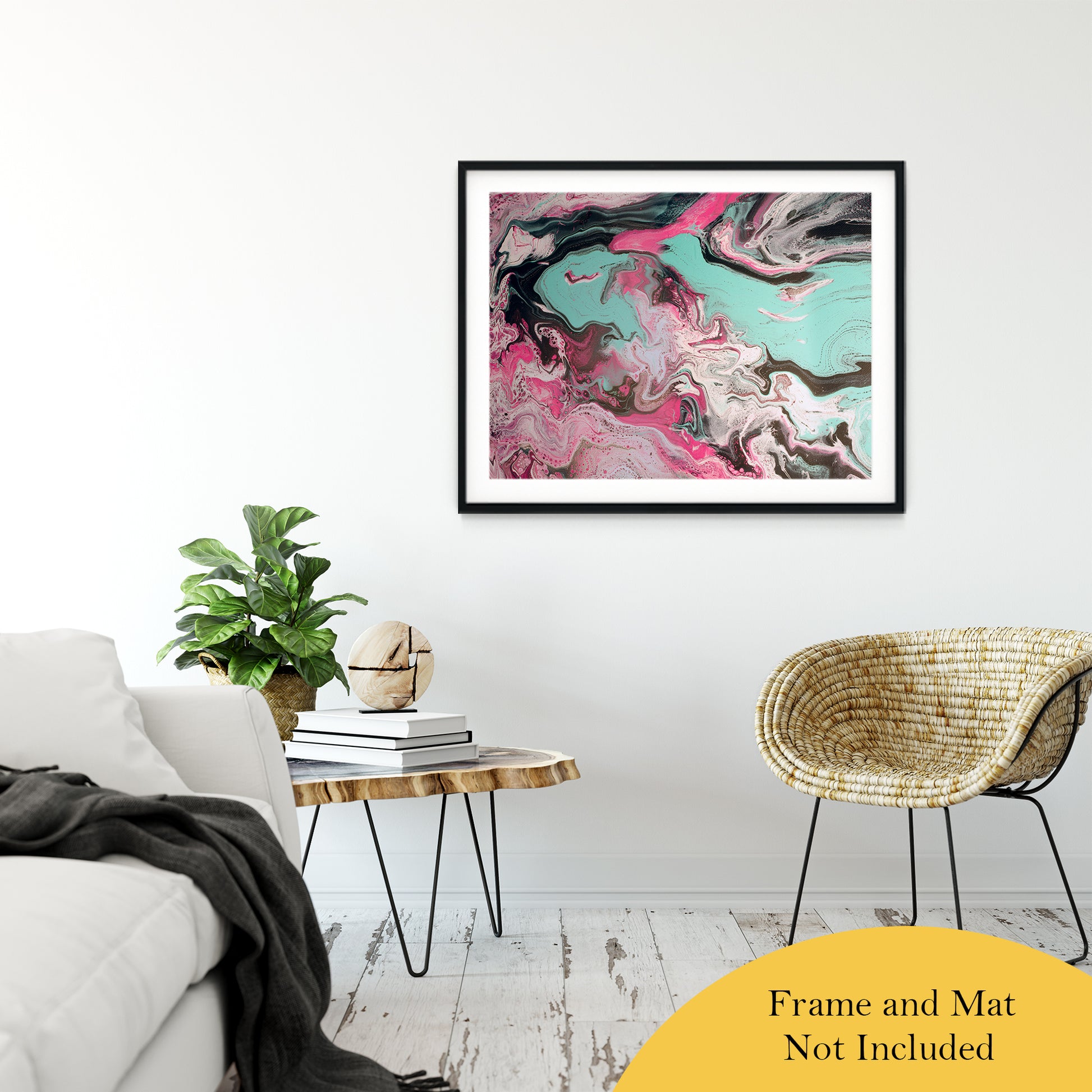 Acrylic Dirty Paint 1 Abstract Art, Fluid Art Fine Art Canvas &  Unframed Wall Art Prints 30" x 40" / Classic Paper - Unframed - PIPAFINEART