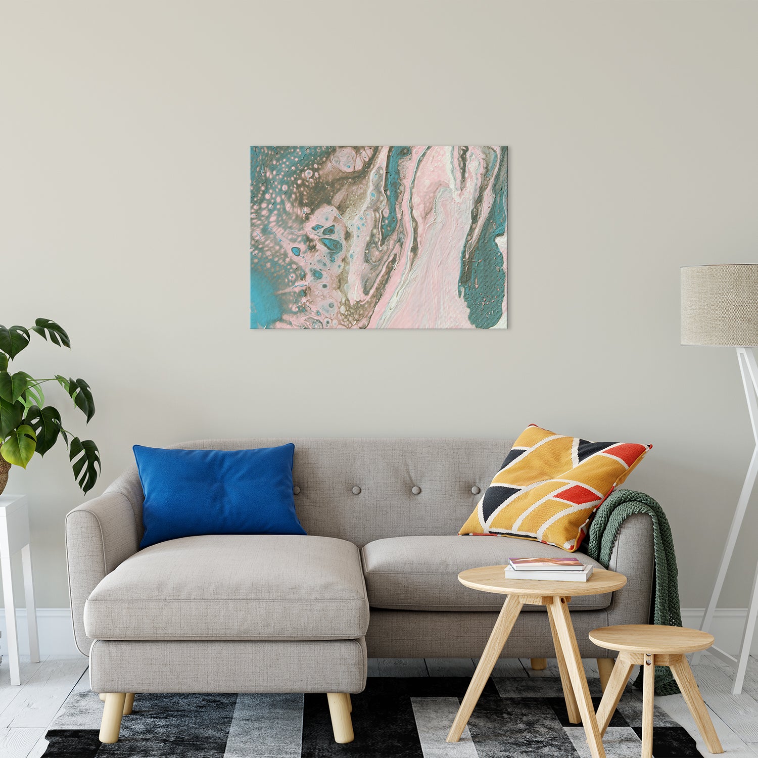 Acrylic Dirty Paint 20 Abstract Art, Fluid Art Fine Art Canvas &  Unframed Wall Art Prints 24" x 36" / Fine Art Canvas - PIPAFINEART