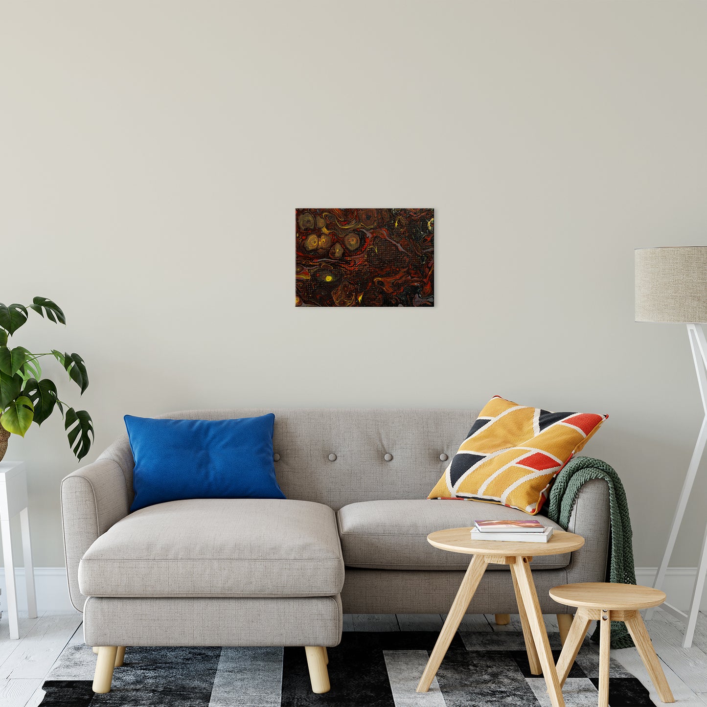 Acrylic Dirty Paint 21 Abstract Art, Fluid Art Fine Art Canvas & Unframed Wall Art Prints 16" x 20" / Fine Art Canvas - PIPAFINEART