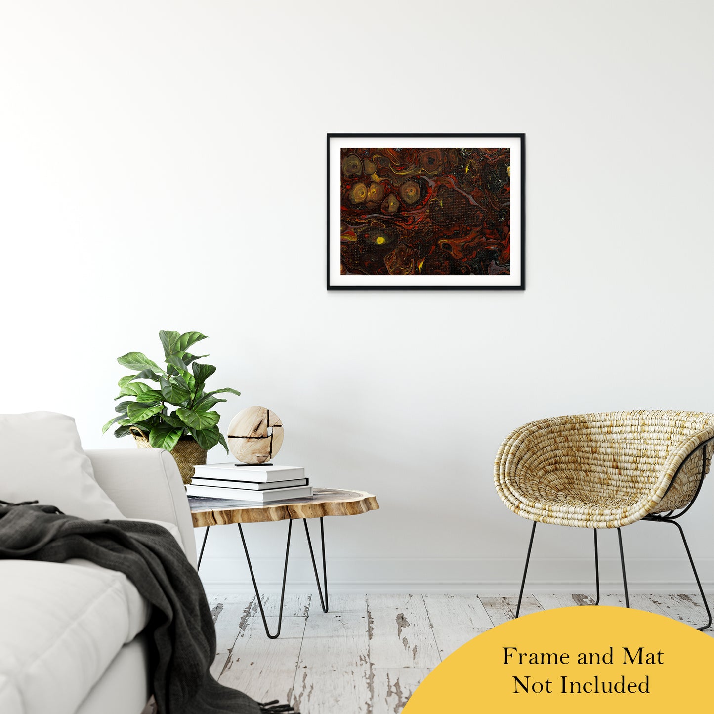 Acrylic Dirty Paint 21 Abstract Art, Fluid Art Fine Art Canvas & Unframed Wall Art Prints 20" x 30" / Classic Paper - Unframed - PIPAFINEART