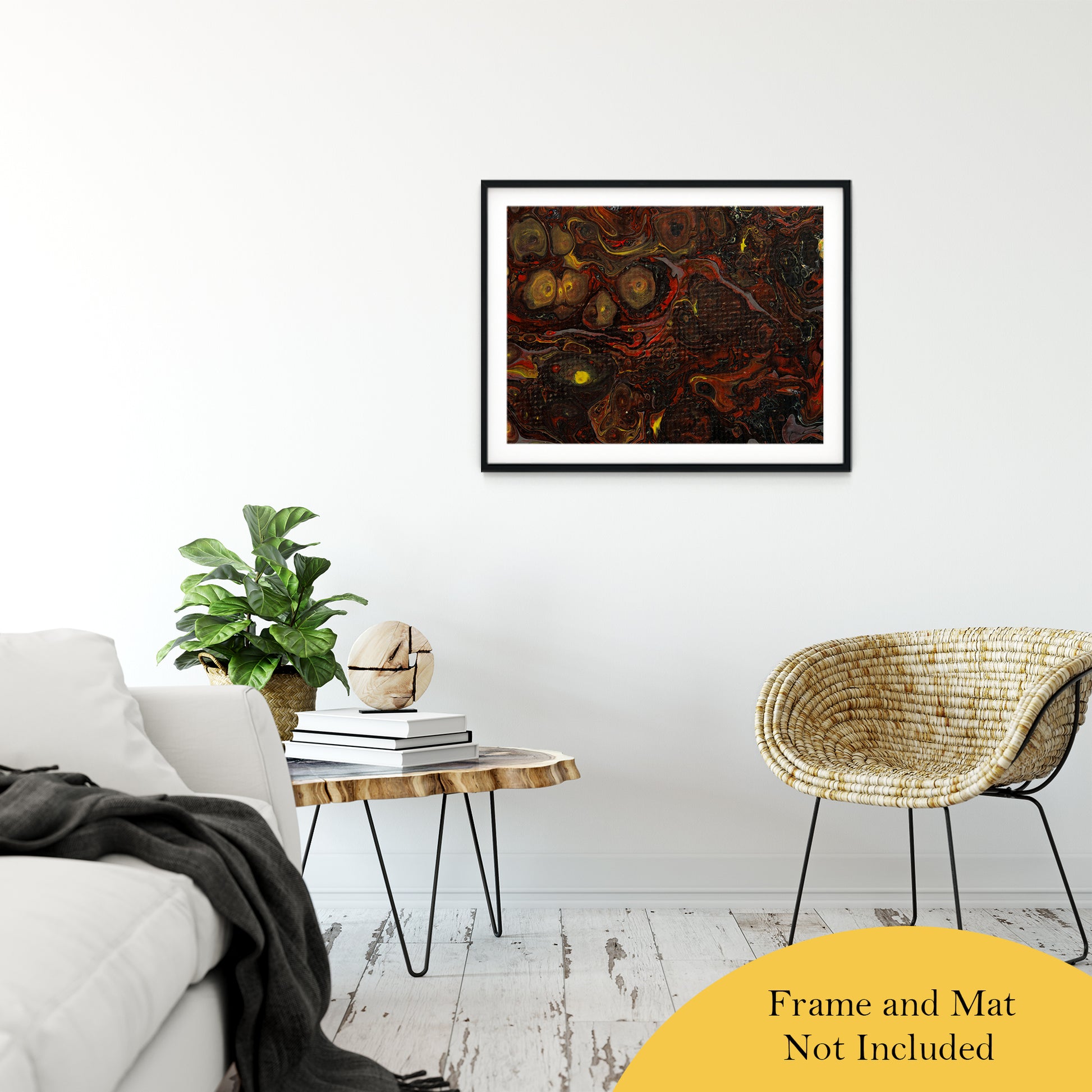 Acrylic Dirty Paint 21 Abstract Art, Fluid Art Fine Art Canvas &  Unframed Wall Art Prints 24" x 36" / Classic Paper - Unframed - PIPAFINEART