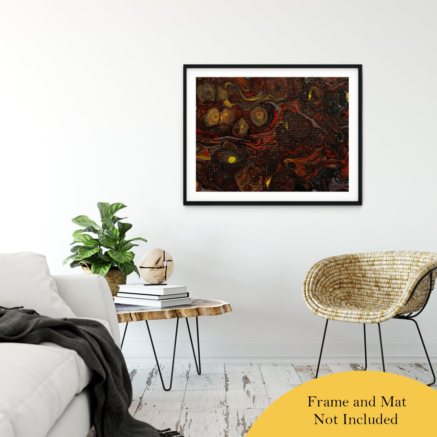 Acrylic Dirty Paint 21 Abstract Art, Fluid Art Fine Art Canvas & Unframed Wall Art Prints 30" x 40" / Classic Paper - Unframed - PIPAFINEART