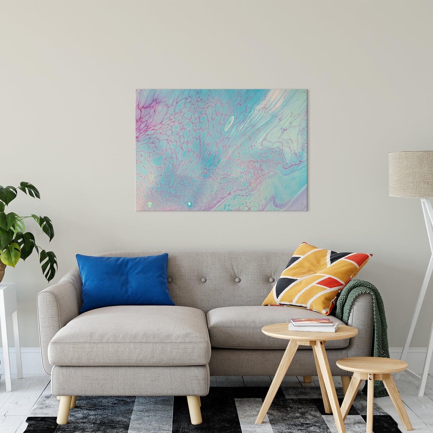 Acrylic Dirty Paint 23 Abstract Art, Fluid Art Fine Art Canvas &  Unframed Wall Art Prints 30" x 40" / Fine Art Canvas - PIPAFINEART