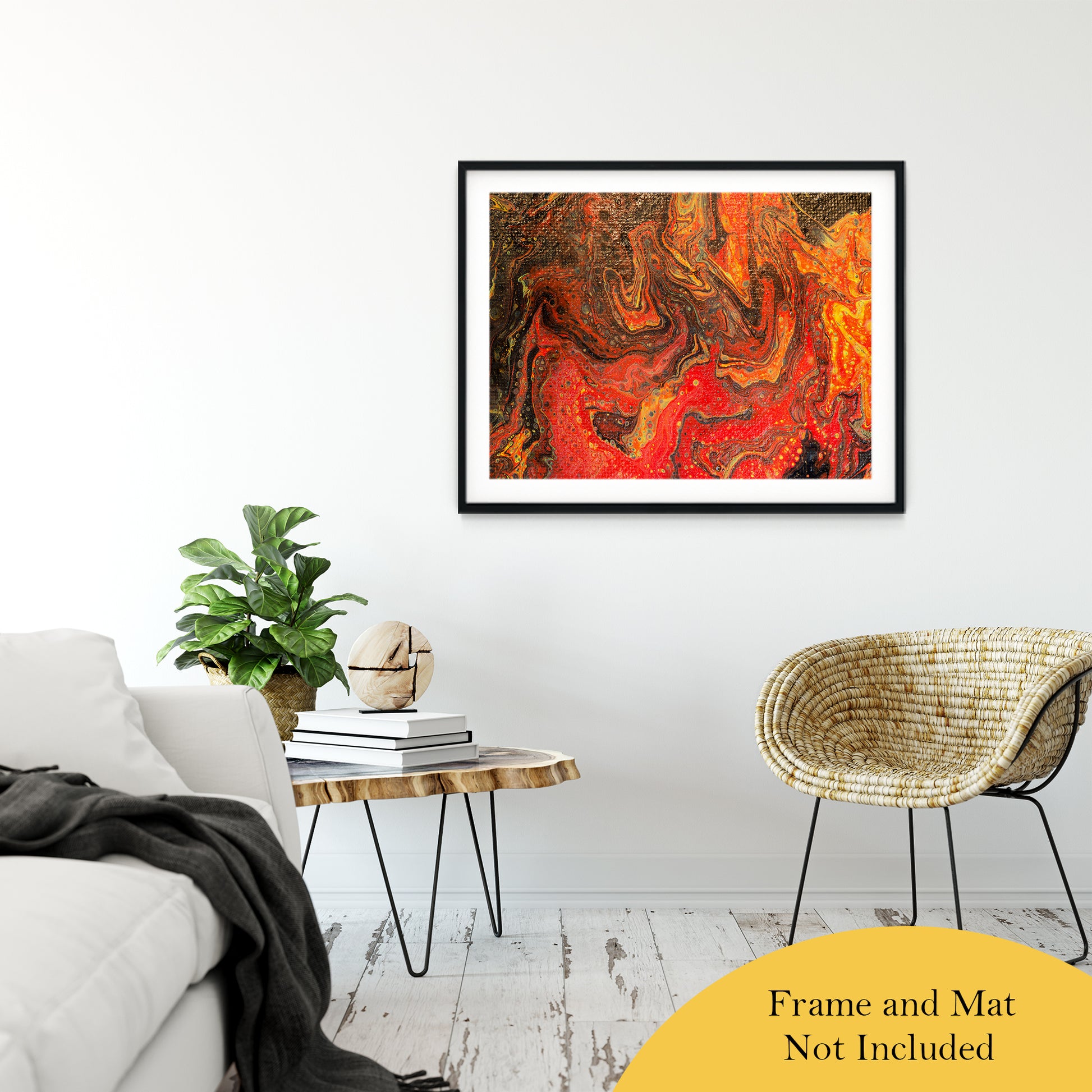 Acrylic Dirty Paint 24 Abstract Art, Fluid Art Fine Art Canvas &  Unframed Wall Art Prints 30" x 40" / Classic Paper - Unframed - PIPAFINEART