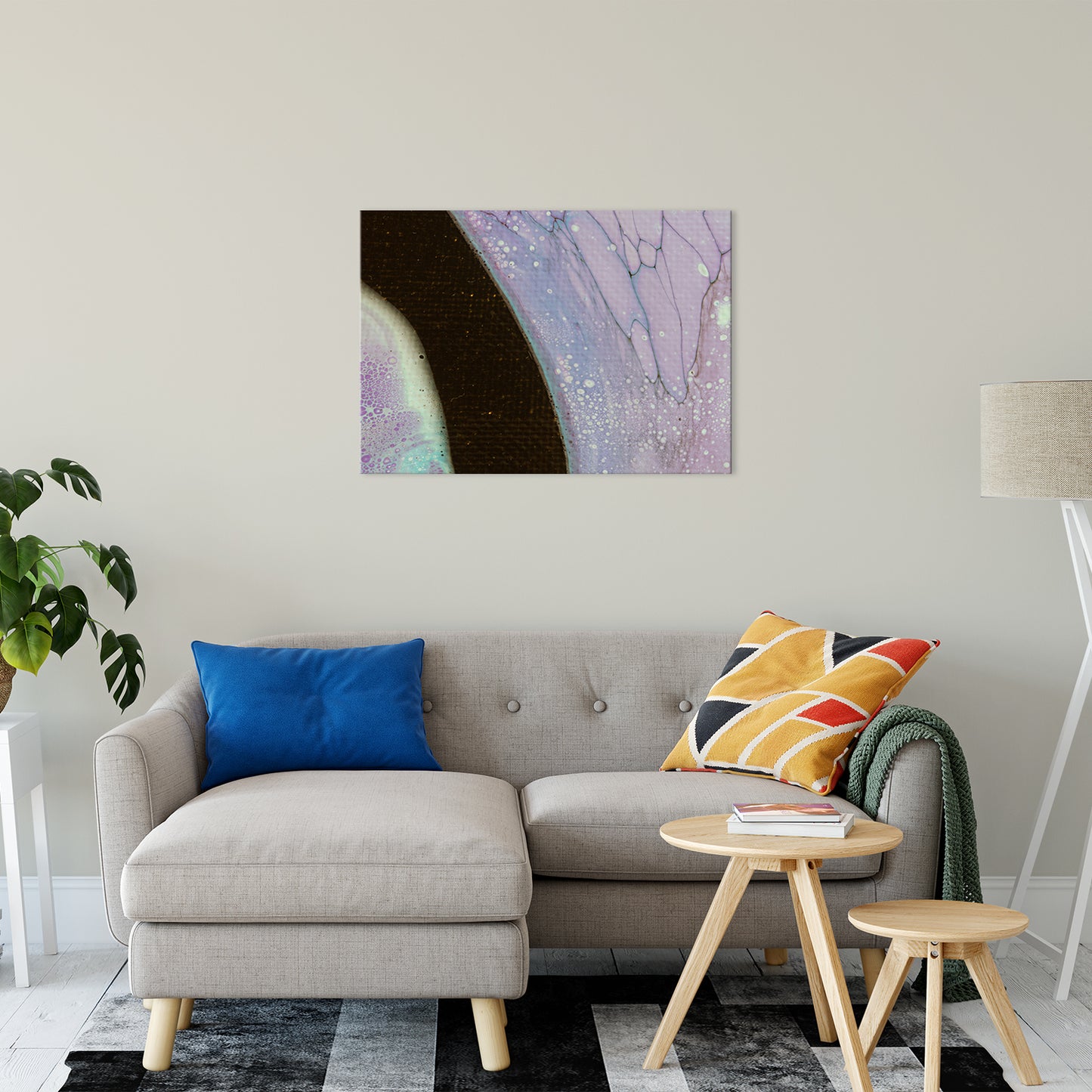 Acrylic Dirty Paint 25 Abstract Art, Fluid Art Fine Art Canvas & Unframed Wall Art Prints 24" x 36" / Fine Art Canvas - PIPAFINEART