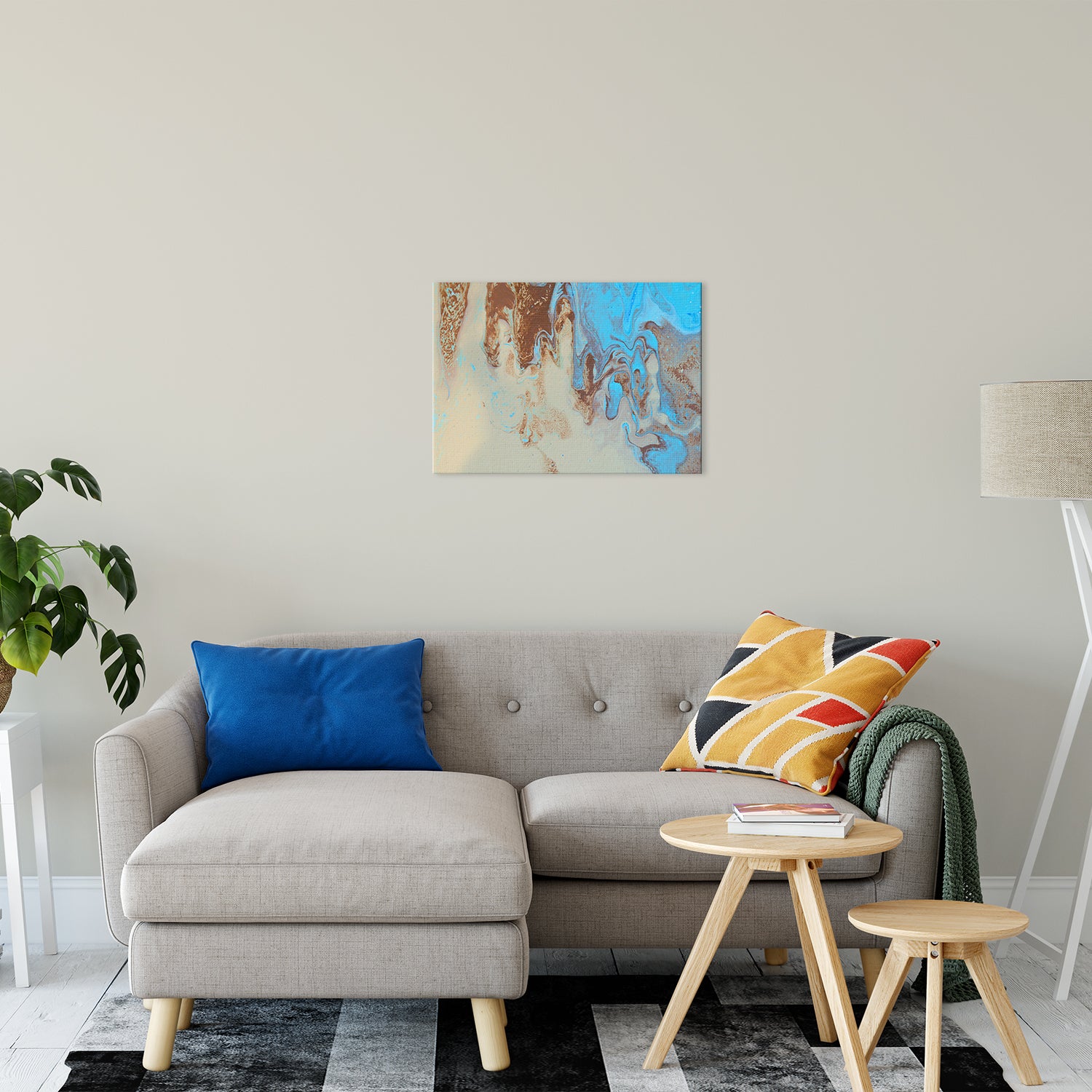Acrylic Dirty Paint 27 Abstract Art, Fluid Art Fine Art Canvas &  Unframed Wall Art Prints 20" x 24" / Fine Art Canvas - PIPAFINEART