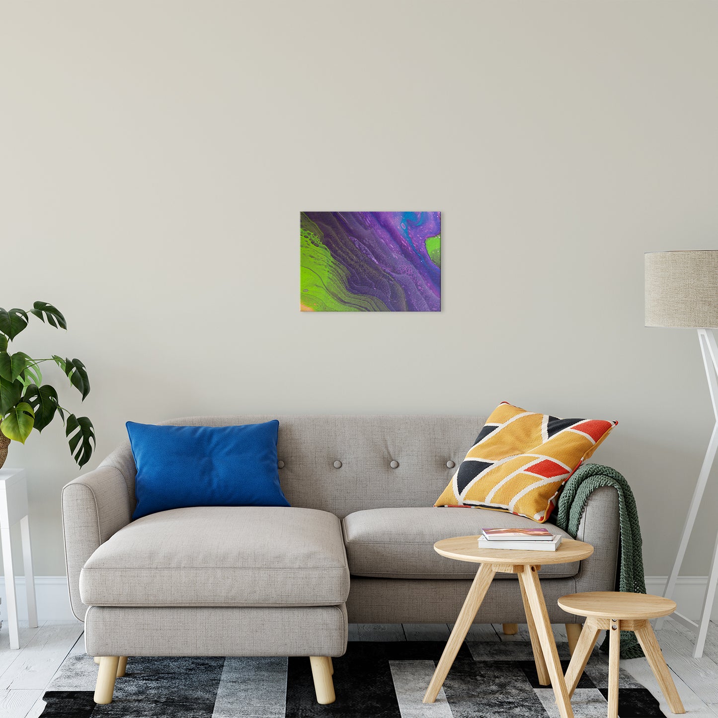 Acrylic Dirty Paint 29 Abstract Art, Fluid Art Fine Art Canvas &  Unframed Wall Art Prints 16" x 20" / Fine Art Canvas - PIPAFINEART