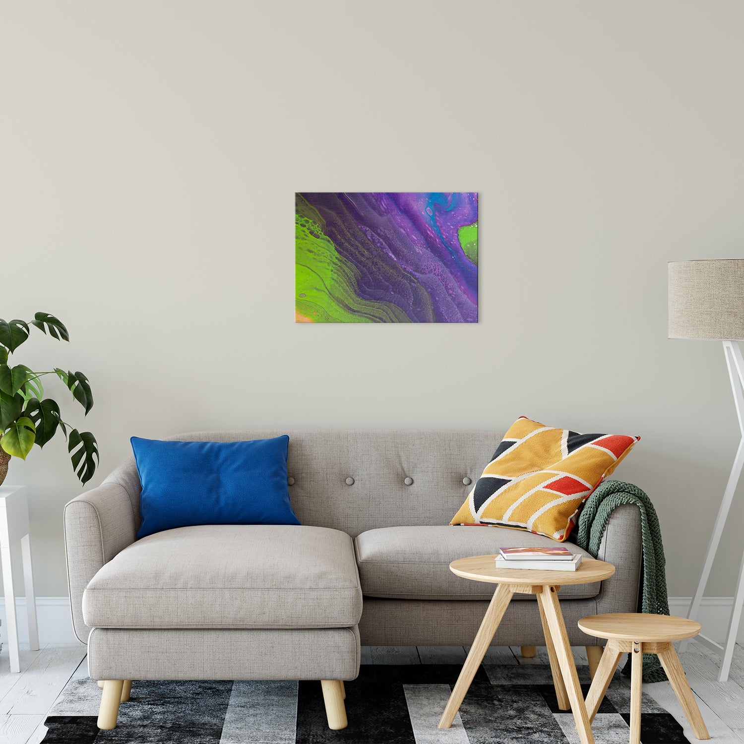 Acrylic Dirty Paint 29 Abstract Art, Fluid Art Fine Art Canvas &  Unframed Wall Art Prints 20" x 24" / Fine Art Canvas - PIPAFINEART