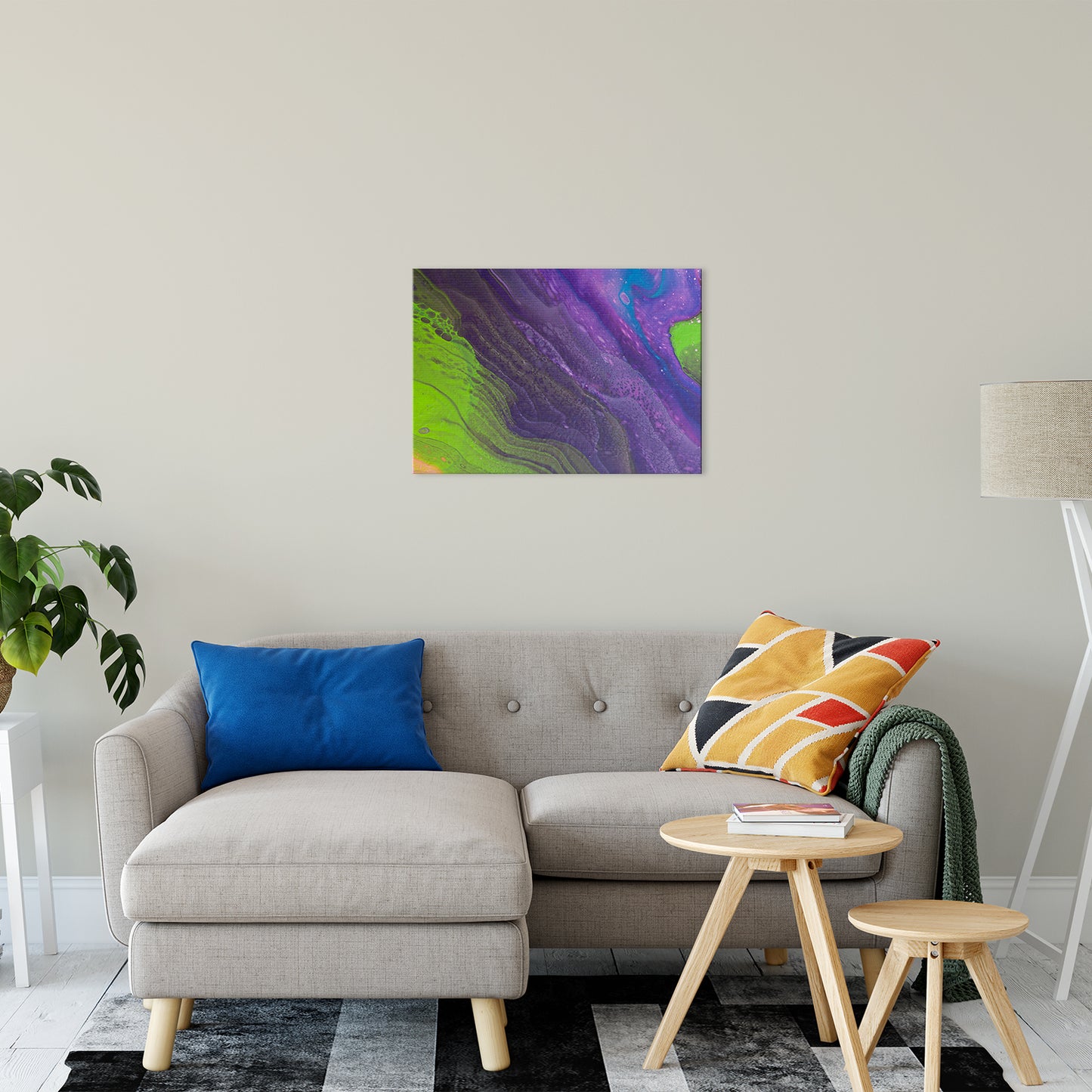 Acrylic Dirty Paint 29 Abstract Art, Fluid Art Fine Art Canvas &  Unframed Wall Art Prints 20" x 30" / Fine Art Canvas - PIPAFINEART