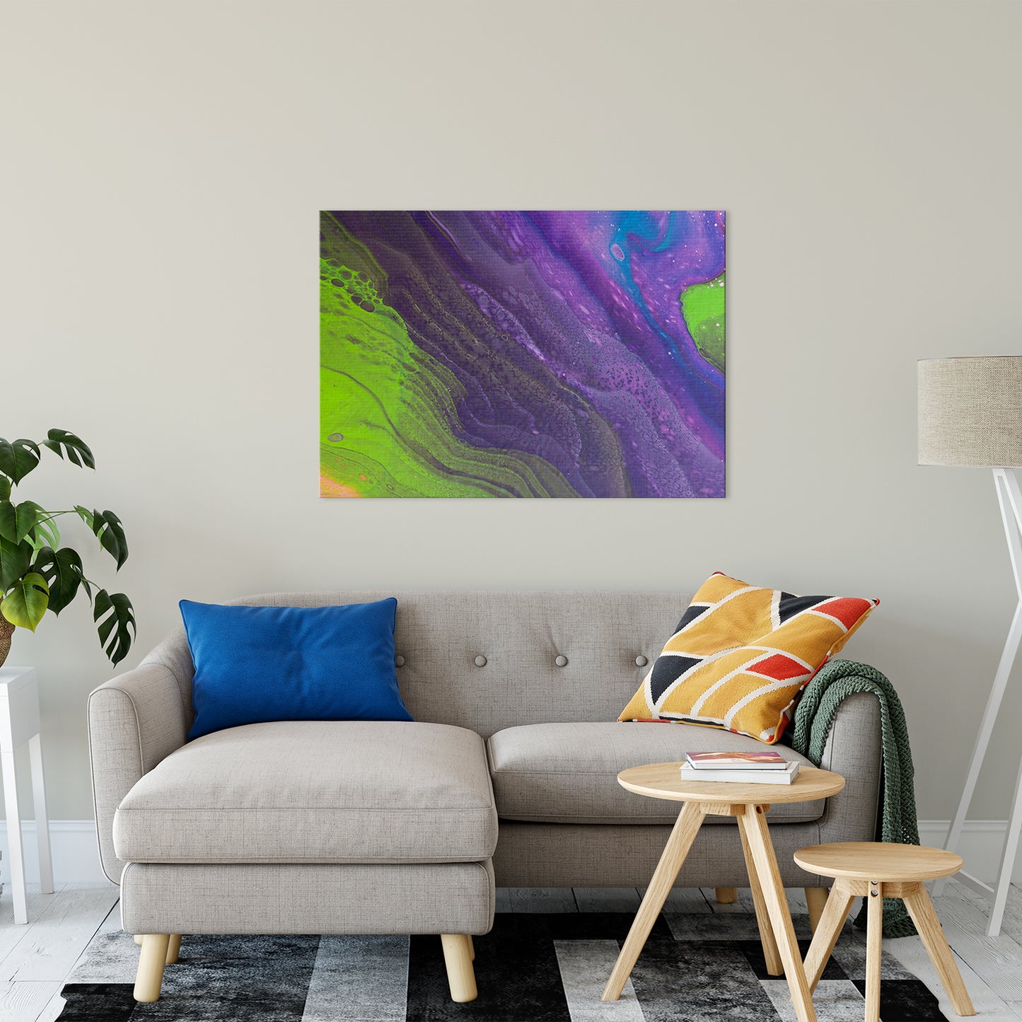 Acrylic Dirty Paint 29 Abstract Art, Fluid Art Fine Art Canvas &  Unframed Wall Art Prints 30" x 40" / Fine Art Canvas - PIPAFINEART
