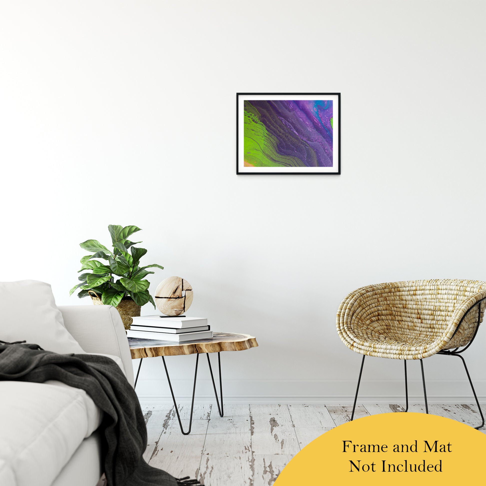 Acrylic Dirty Paint 29 Abstract Art, Fluid Art Fine Art Canvas &  Unframed Wall Art Prints 16" x 20" / Classic Paper - Unframed - PIPAFINEART