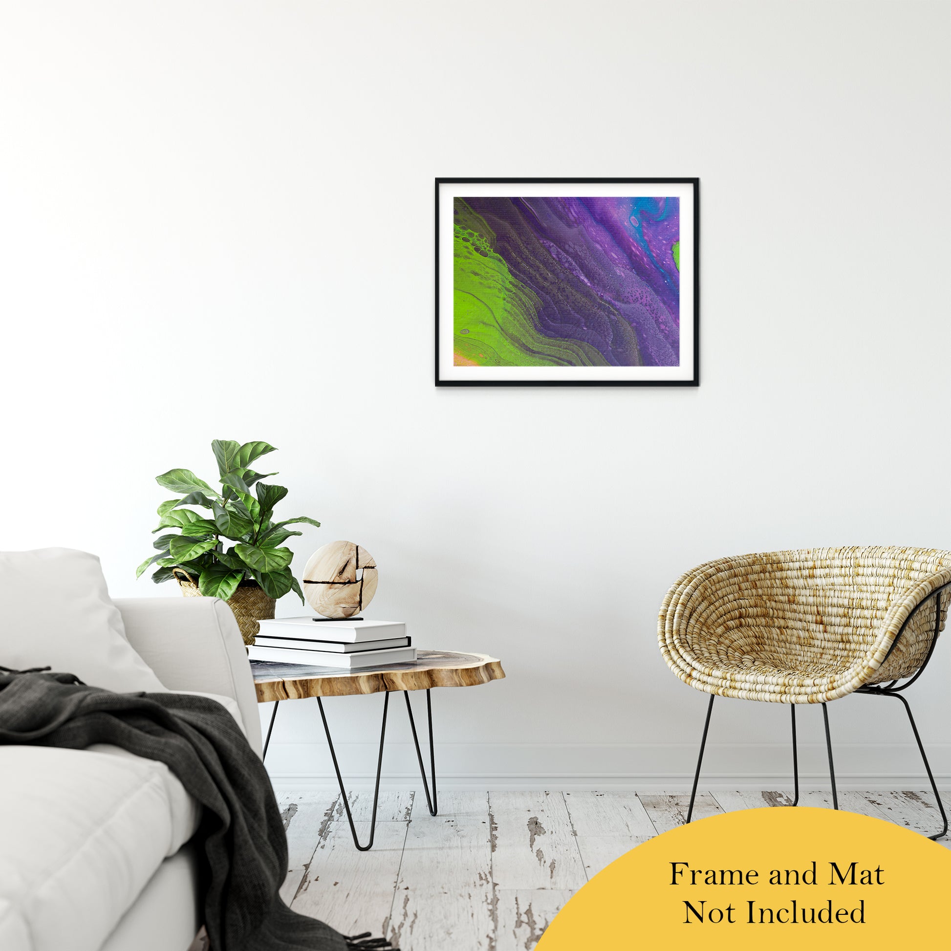 Acrylic Dirty Paint 29 Abstract Art, Fluid Art Fine Art Canvas &  Unframed Wall Art Prints 20" x 30" / Classic Paper - Unframed - PIPAFINEART
