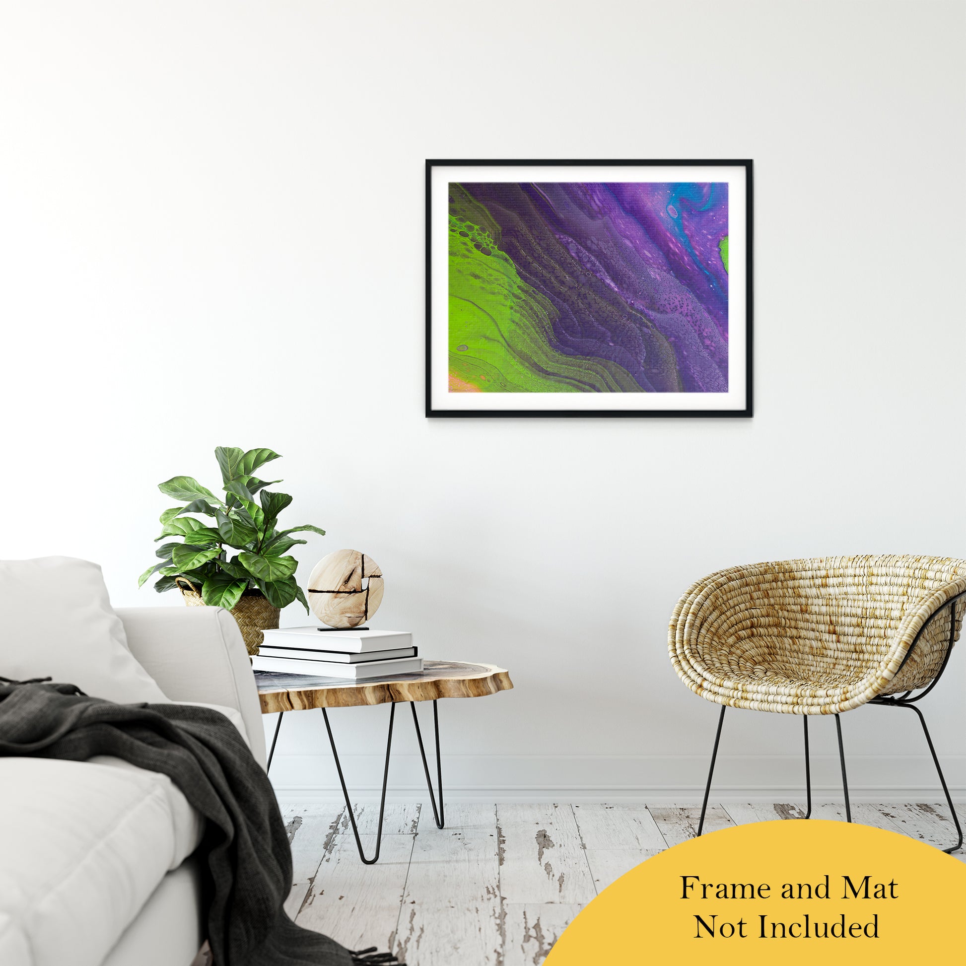 Acrylic Dirty Paint 29 Abstract Art, Fluid Art Fine Art Canvas &  Unframed Wall Art Prints 24" x 36" / Classic Paper - Unframed - PIPAFINEART