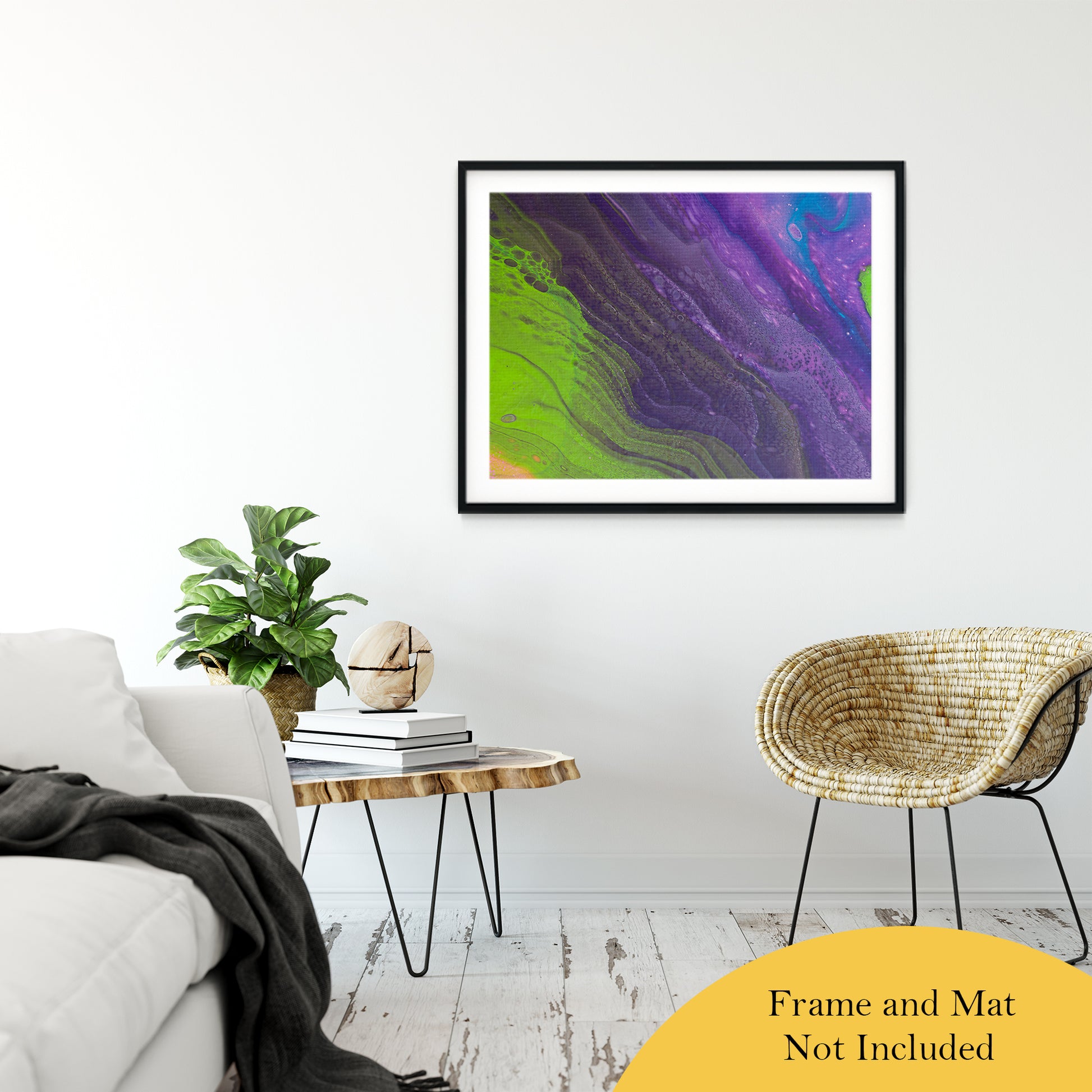 Acrylic Dirty Paint 29 Abstract Art, Fluid Art Fine Art Canvas &  Unframed Wall Art Prints 30" x 40" / Classic Paper - Unframed - PIPAFINEART