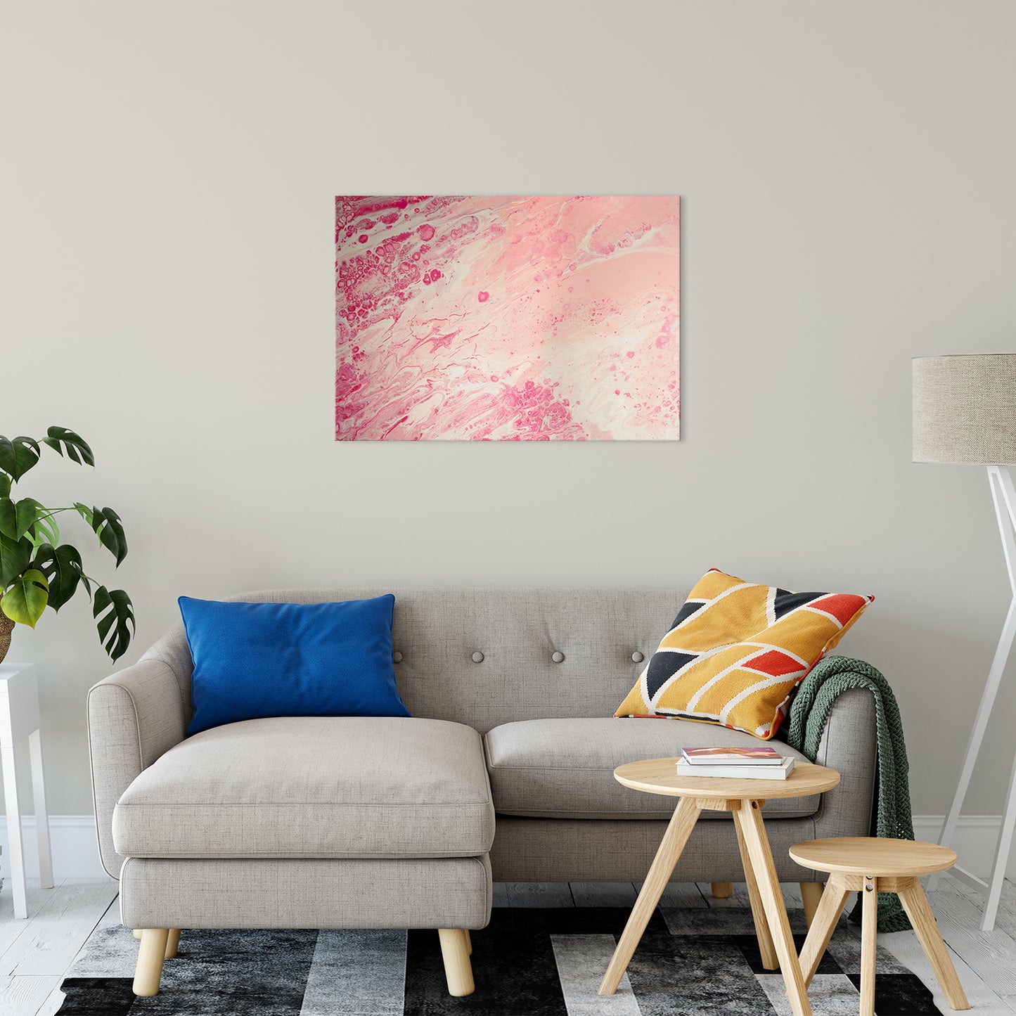 Acrylic Dirty Paint 2 Abstract Art, Fluid Art Fine Art Canvas &  Unframed Wall Art Prints 24" x 36" / Fine Art Canvas - PIPAFINEART