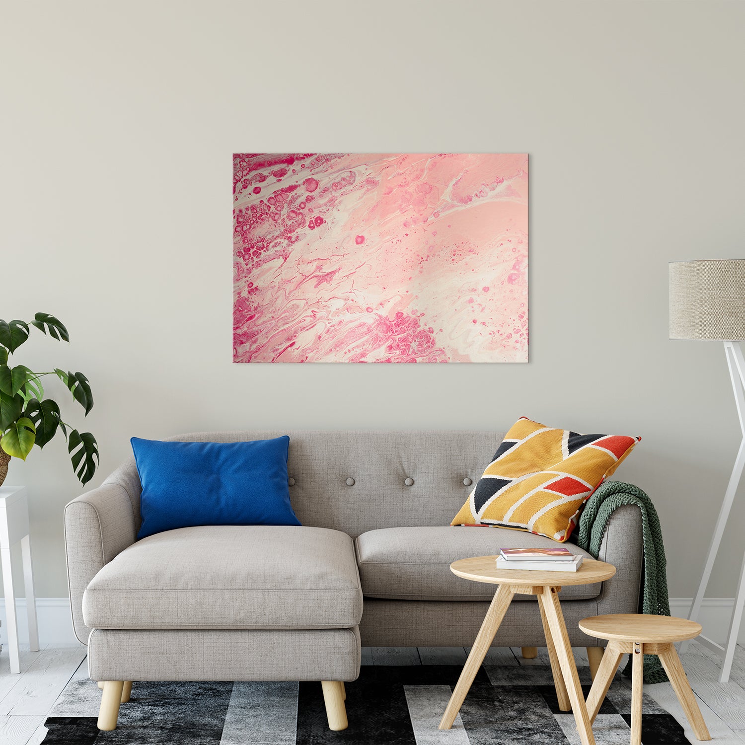 Acrylic Dirty Paint 2 Abstract Art, Fluid Art Fine Art Canvas &  Unframed Wall Art Prints 30" x 40" / Fine Art Canvas - PIPAFINEART