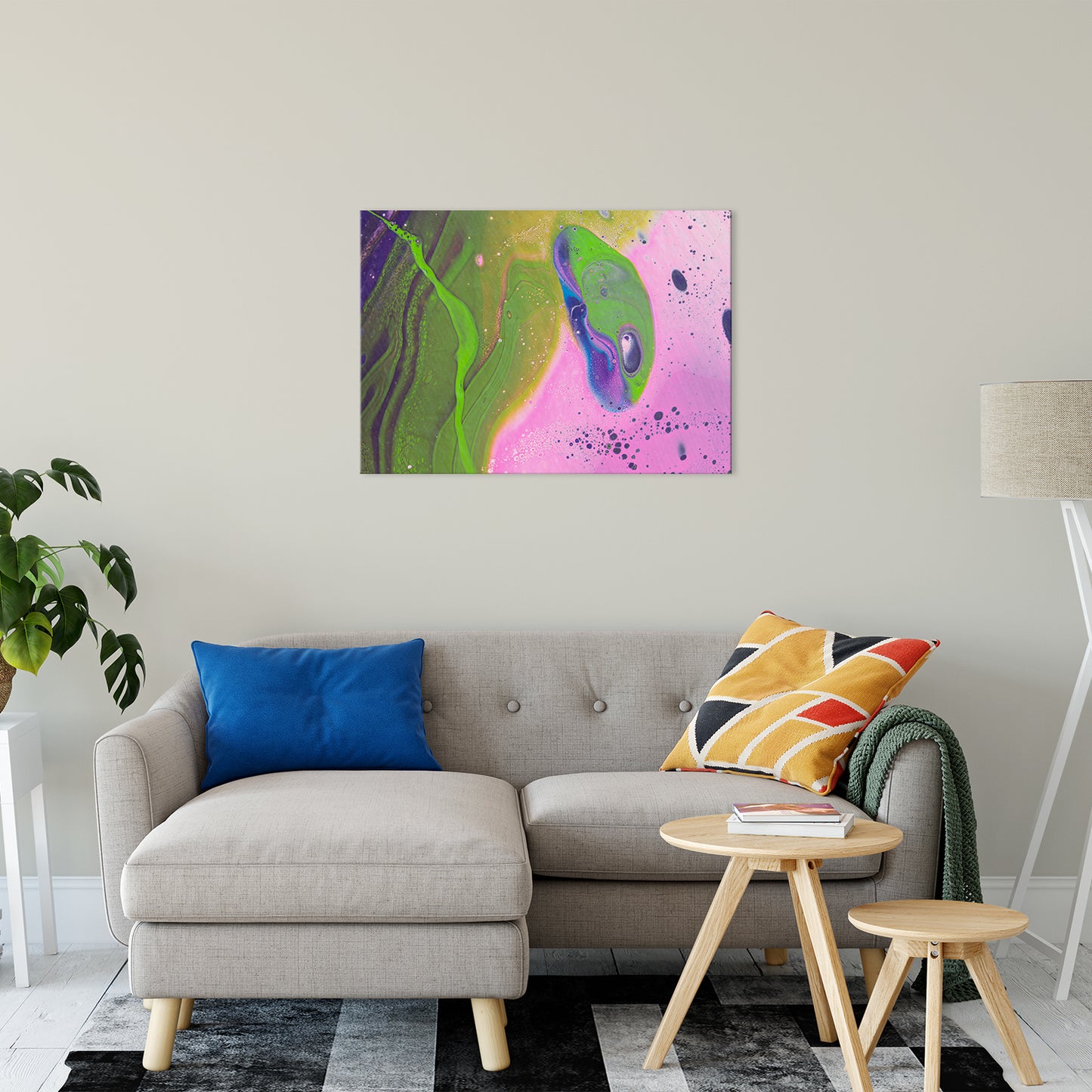 Acrylic Dirty Paint 30 Abstract Art, Fluid Art Fine Art Canvas & Unframed Wall Art Prints 24" x 36" / Fine Art Canvas - PIPAFINEART