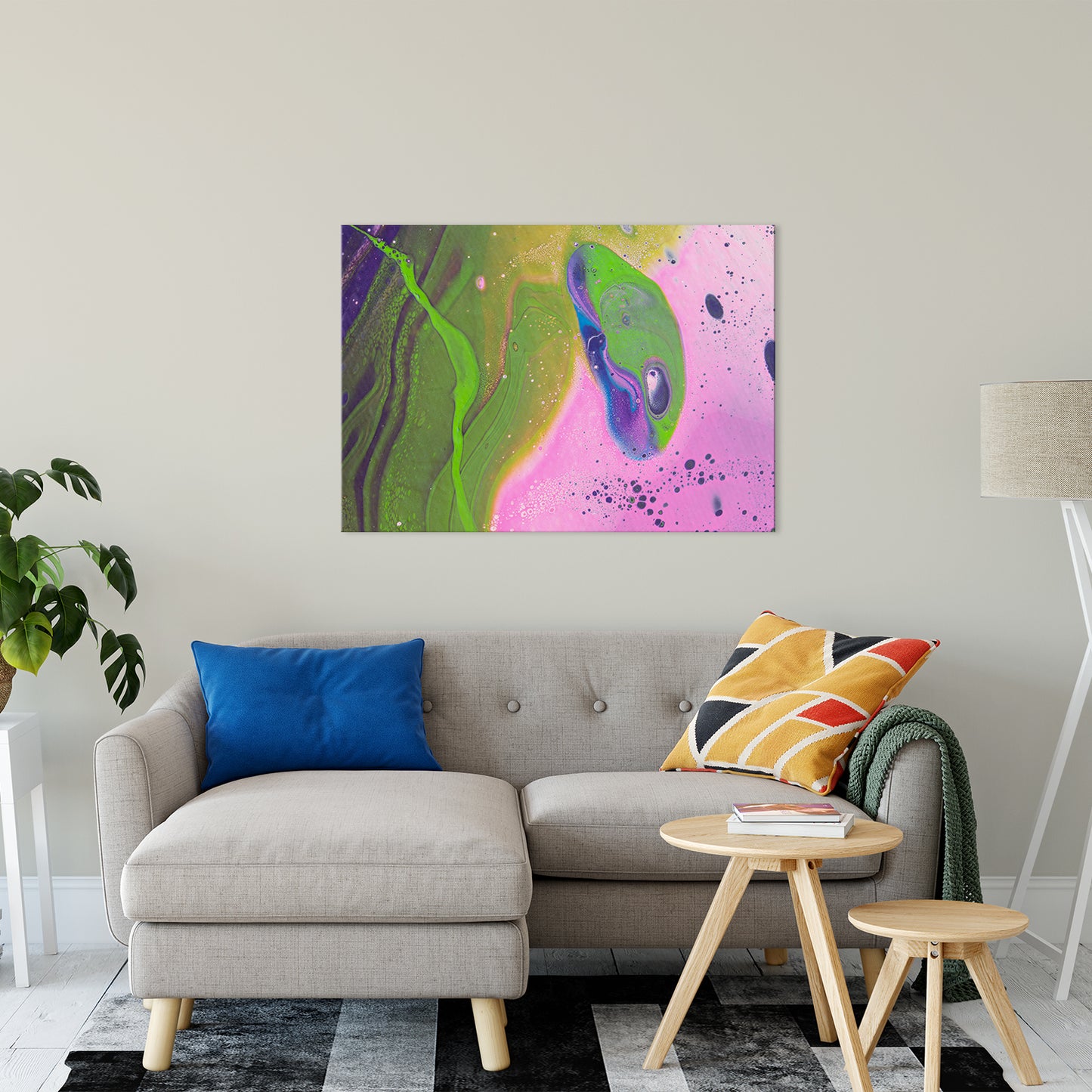 Acrylic Dirty Paint 30 Abstract Art, Fluid Art Fine Art Canvas & Unframed Wall Art Prints 30" x 40" / Fine Art Canvas - PIPAFINEART