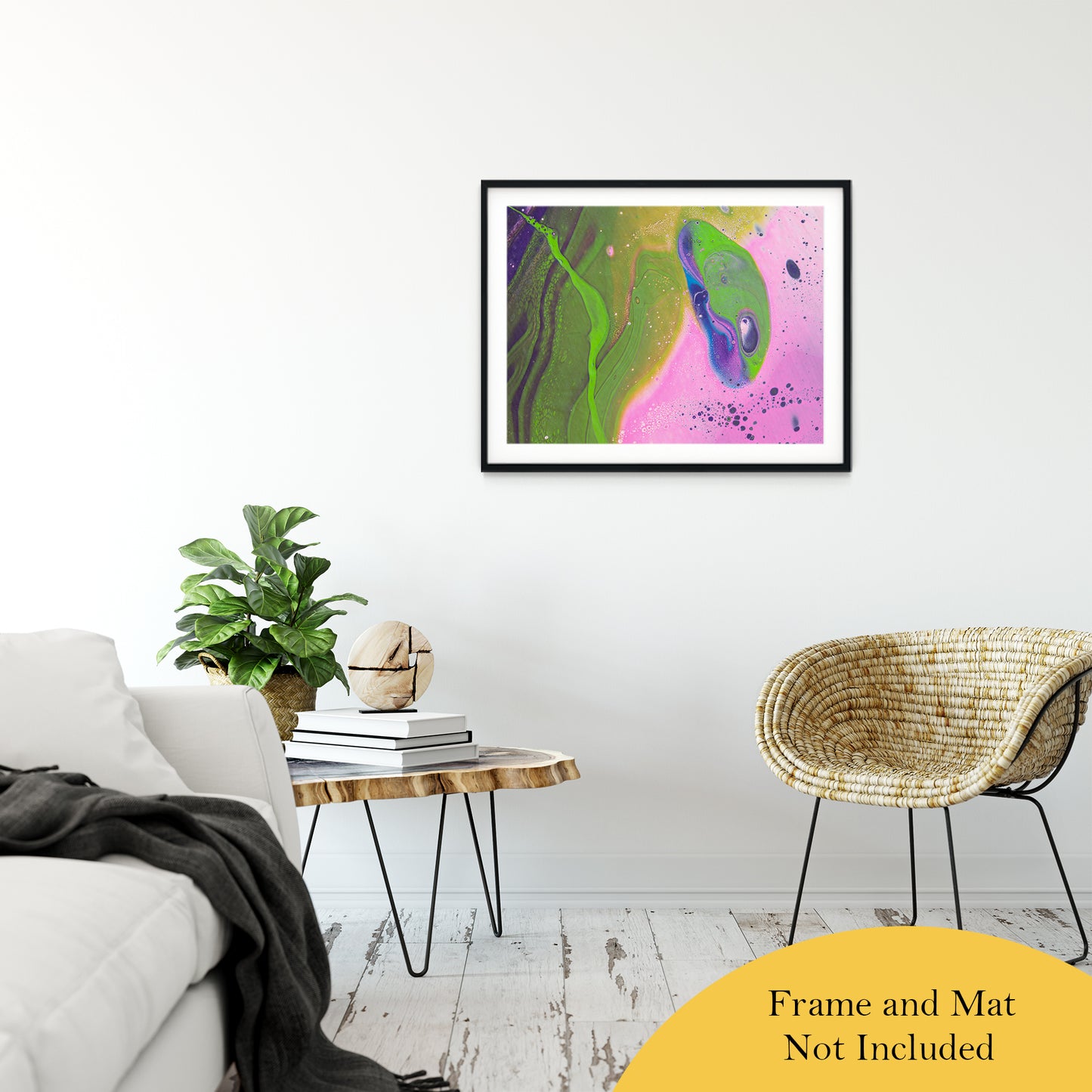 Acrylic Dirty Paint 30 Abstract Art, Fluid Art Fine Art Canvas & Unframed Wall Art Prints 24" x 36" / Classic Paper - Unframed - PIPAFINEART