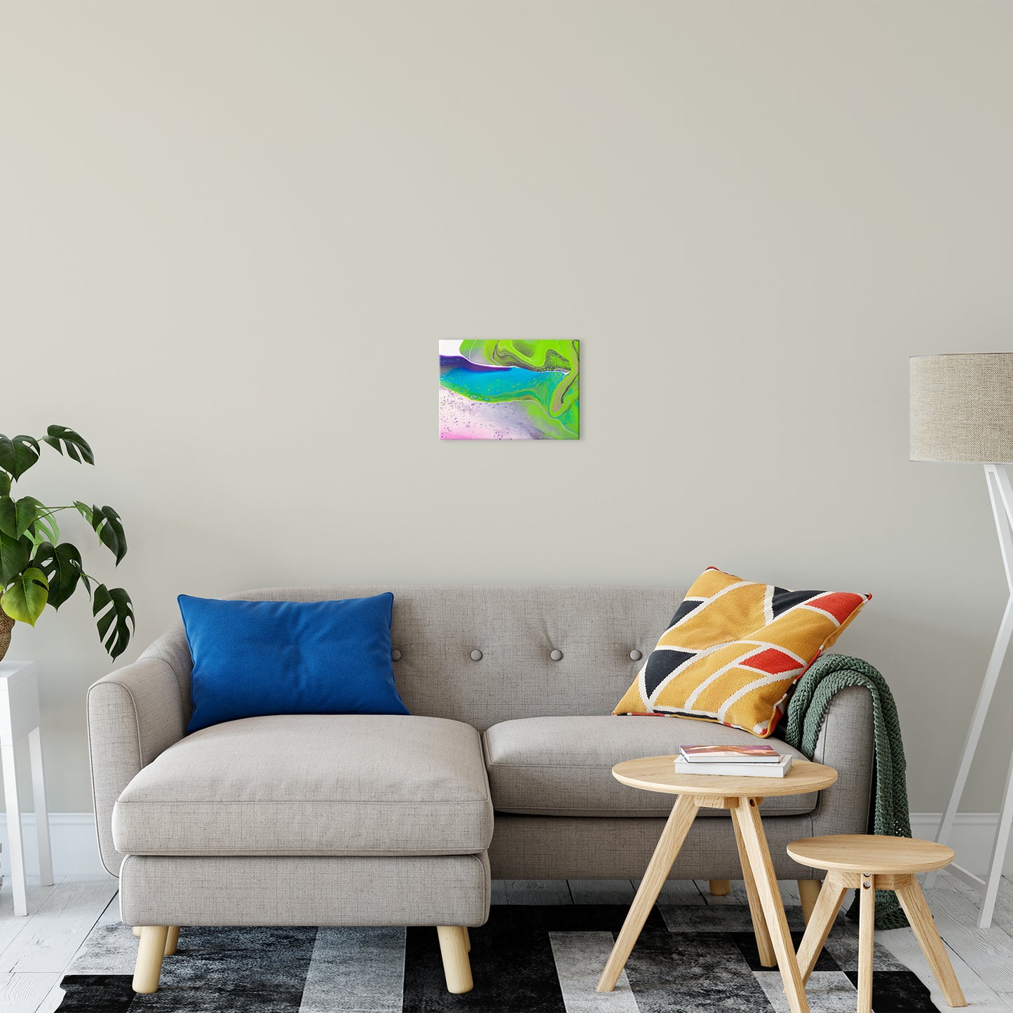 Acrylic Dirty Paint 31 Abstract Art, Fluid Art Fine Art Canvas &  Unframed Wall Art Prints 11" x 14" / Fine Art Canvas - PIPAFINEART