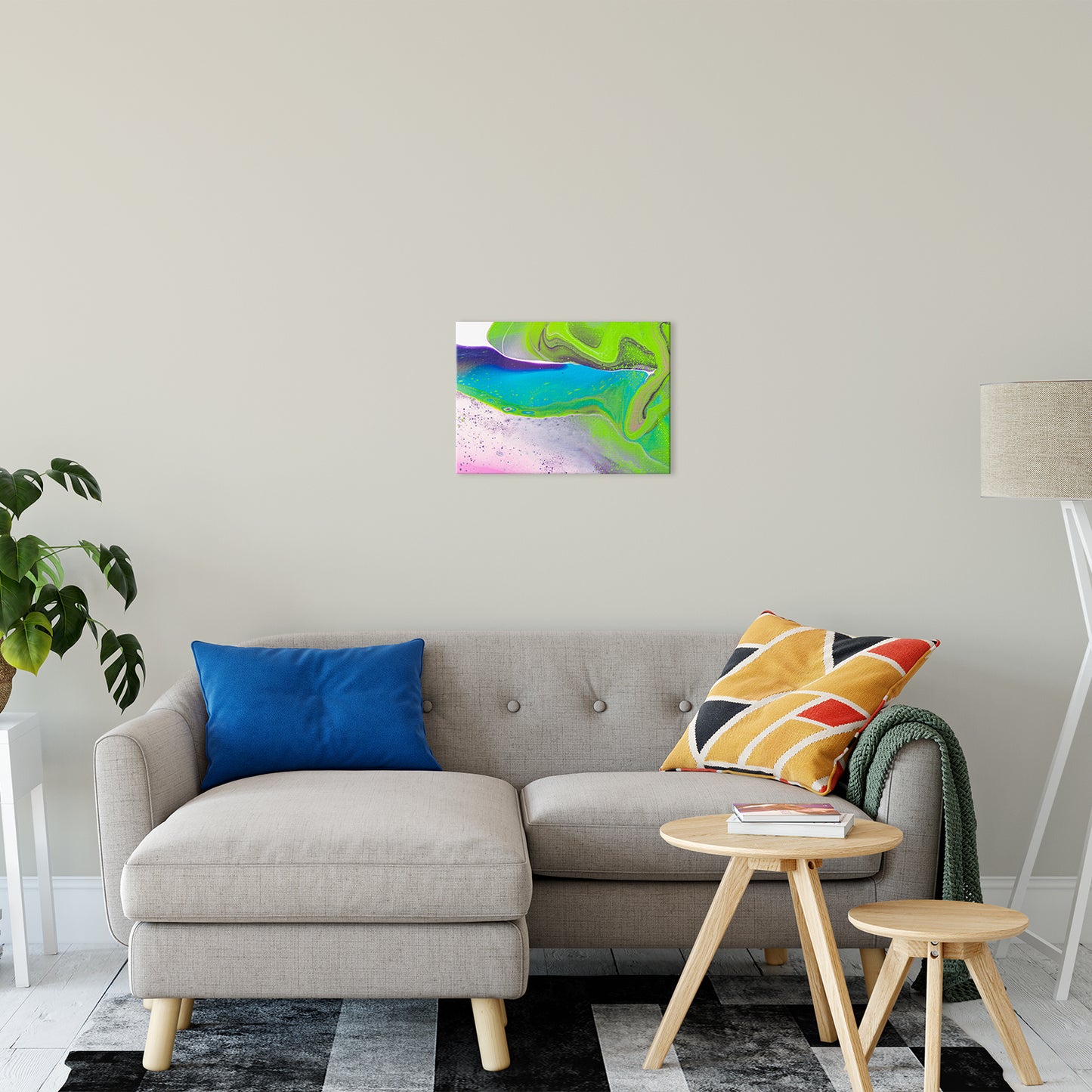Acrylic Dirty Paint 31 Abstract Art, Fluid Art Fine Art Canvas &  Unframed Wall Art Prints 16" x 20" / Fine Art Canvas - PIPAFINEART