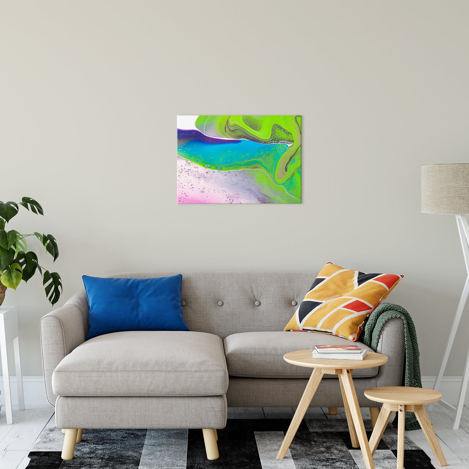 Acrylic Dirty Paint 31 Abstract Art, Fluid Art Fine Art Canvas &  Unframed Wall Art Prints 20" x 30" / Fine Art Canvas - PIPAFINEART