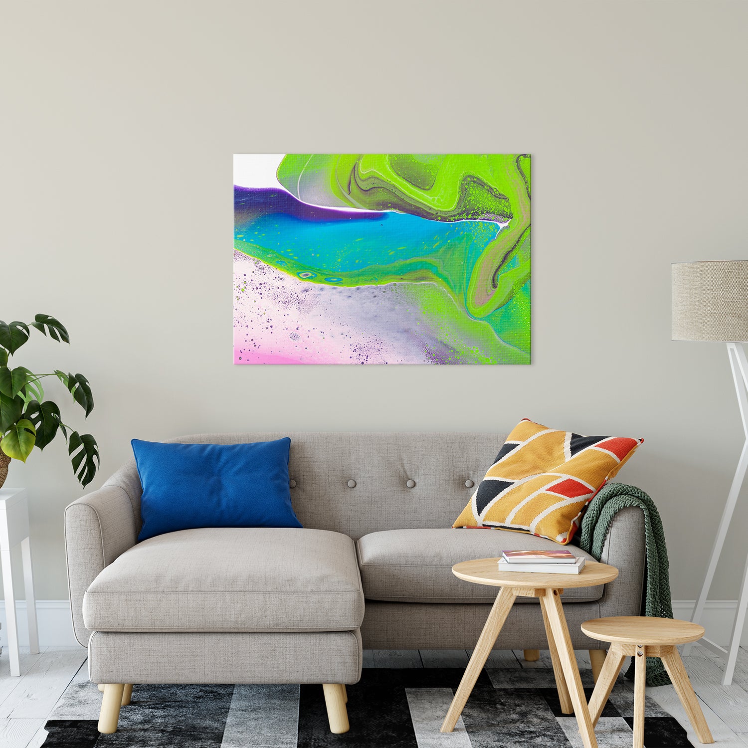 Acrylic Dirty Paint 31 Abstract Art, Fluid Art Fine Art Canvas &  Unframed Wall Art Prints 30" x 40" / Fine Art Canvas - PIPAFINEART
